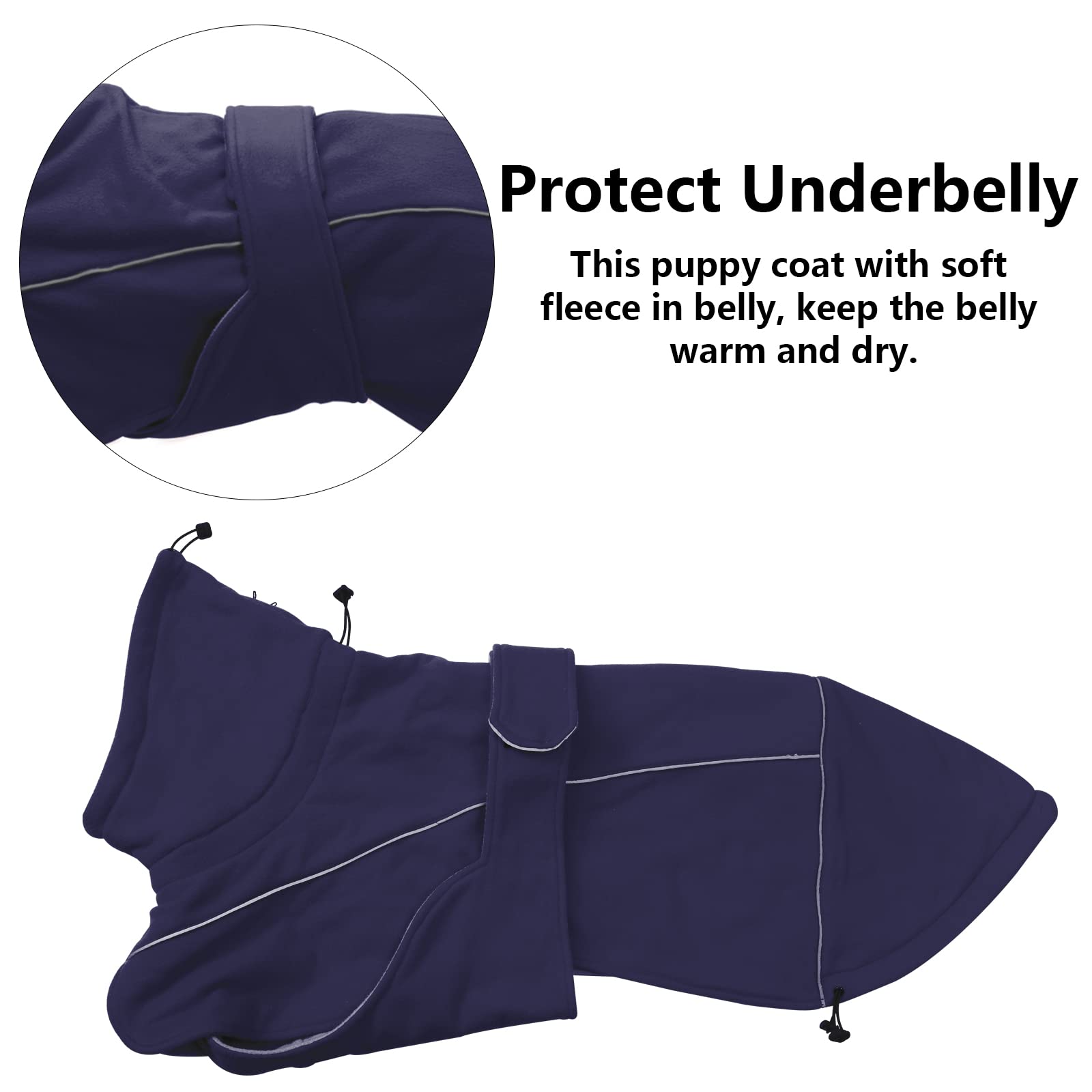 Greyhound Lurcher Winter Coat, Whippet Warm Coat With Fleece, Water Resistant Dog Jacket With Adjustable Bands And Zipper Harness Hole - Red - Large