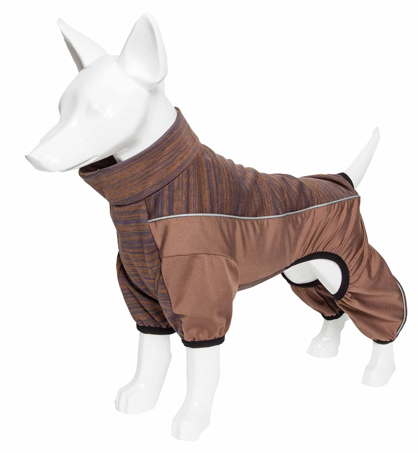Pet Life Active 'Chase Pacer' Heathered Performance 4-Way Stretch Two-Toned Full Body Warm Up(D0102H70Kxg.)