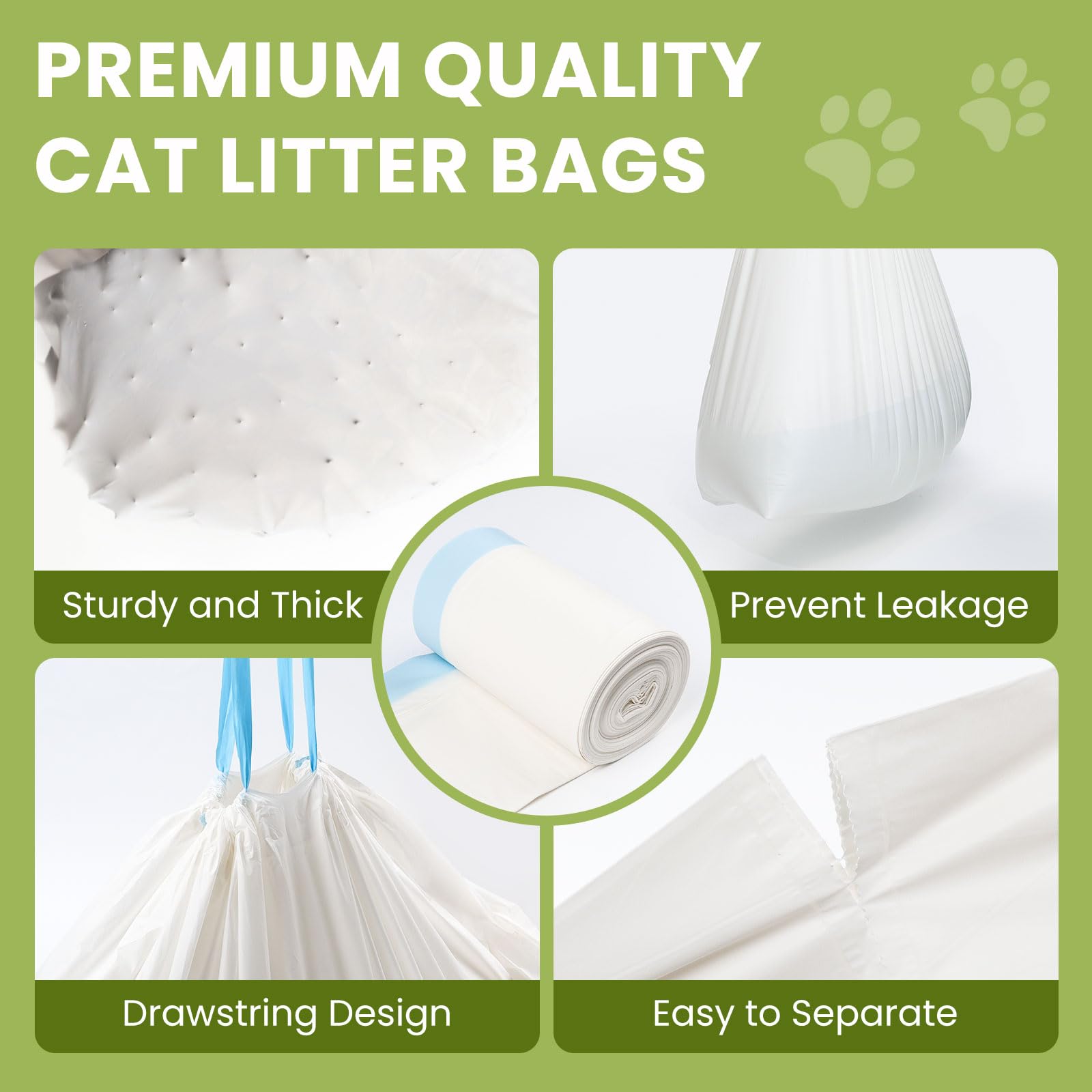 30 Count Cat Litter Box Liners 100% Ok Compost Home Certified,38'' X 18'' Litter Box Liners For Automatic Litter Robot 4/3,Heavy