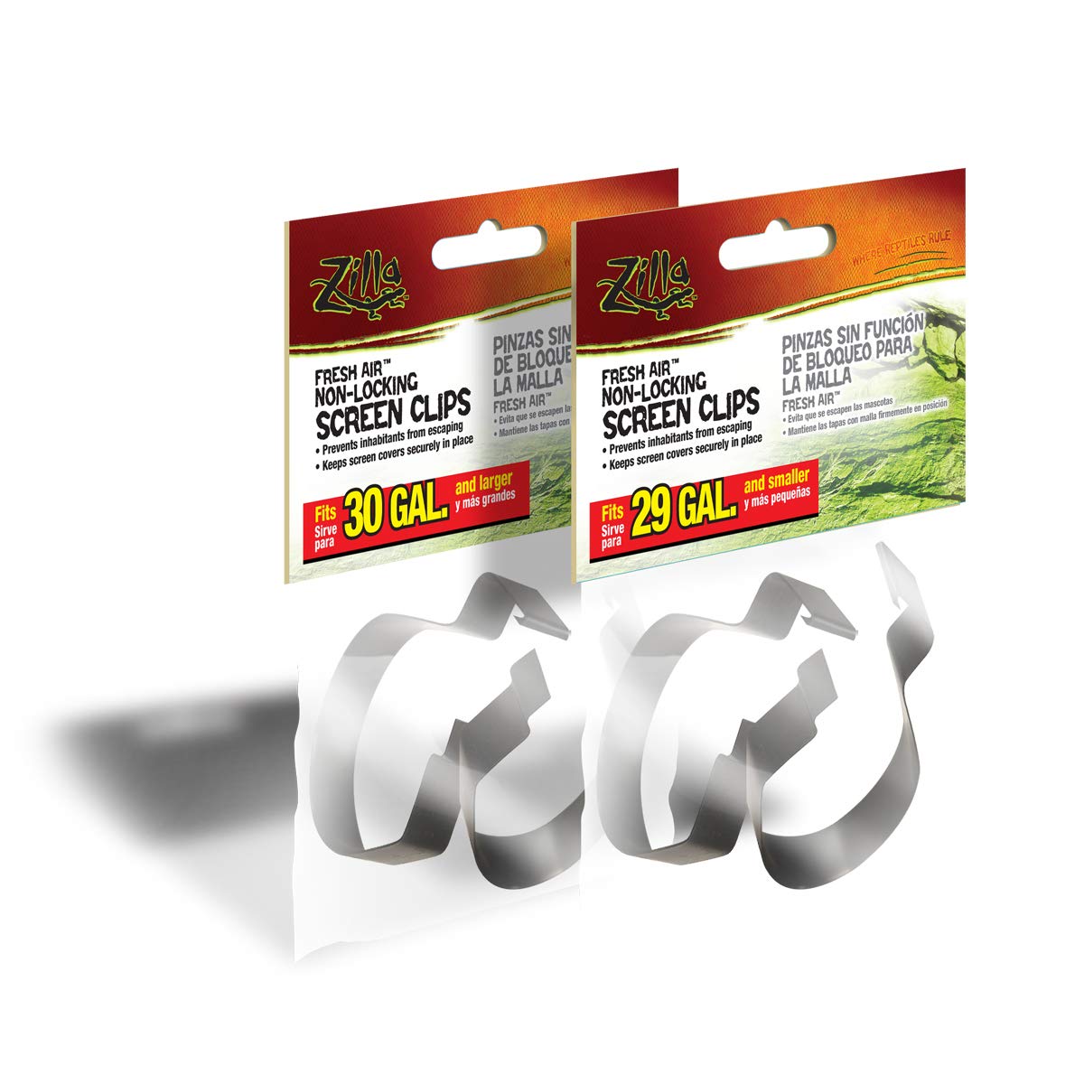 Zilla Non-Locking Screen Clips Metal
