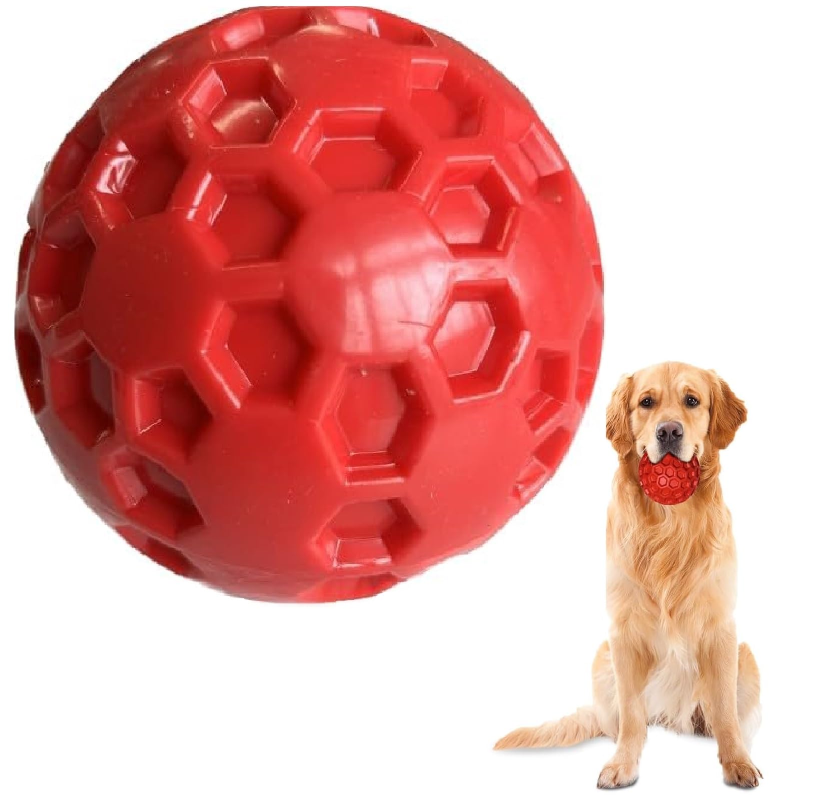 Kspups NonToxic Rubber Stud Spike Hard Chew Ball Toy Suitable For Puppy/Dog Playing And Chewing  Color As Per Available