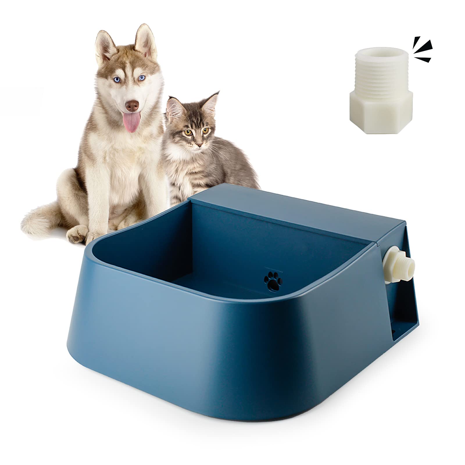 Enjoying 2L Automatic Dog Water Dispenser - Indoor/Outdoor Pet Waterer with Float Valve for Dogs, Cats & Livestock