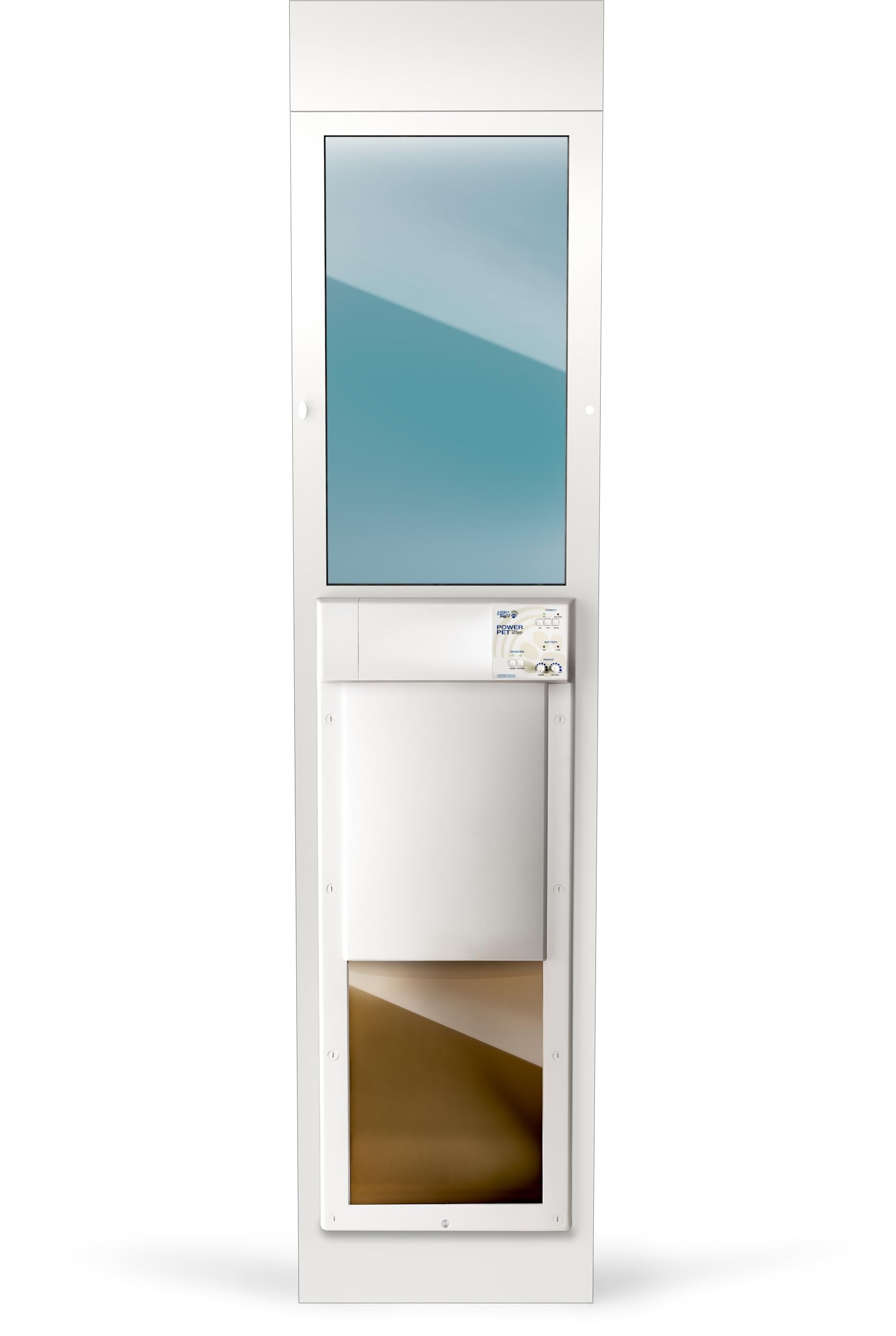 Power Pet Electronic Dog Door - High Tech Pet Electronic Pet Doors - Fully Automatic Sliding E-Glass Electronic Dog Doors - Pets
