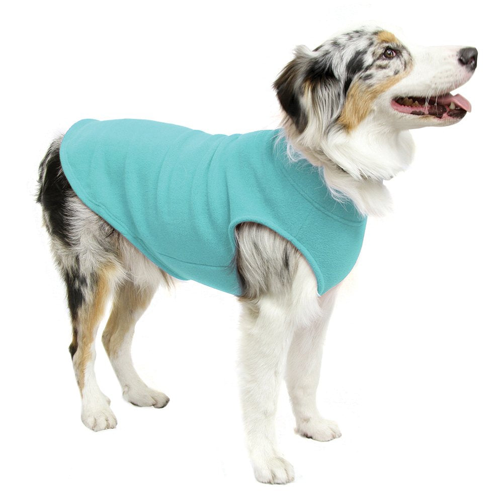 Gooby Stretch Fleece Vest Dog Sweater - Mint, 3X-Large - Warm Pullover Super Stretchy Fleece Dog Jacket for Small to Large Dogs