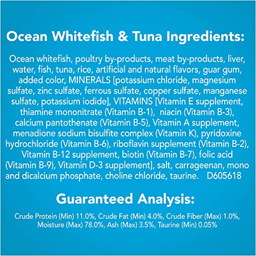 Friskies Purina Pate Wet Cat Food, Ocean Whitefish Tuna, 5.5 OZ Cans (12-Count)