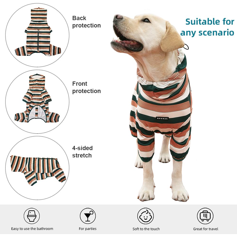 Koogal Dog Pajamas For Large Dogs,Extra Large Stretch, Suitable For Adult, Medium-Sized Dogs, Large Pet Jumpsuit Four-Legged Dog