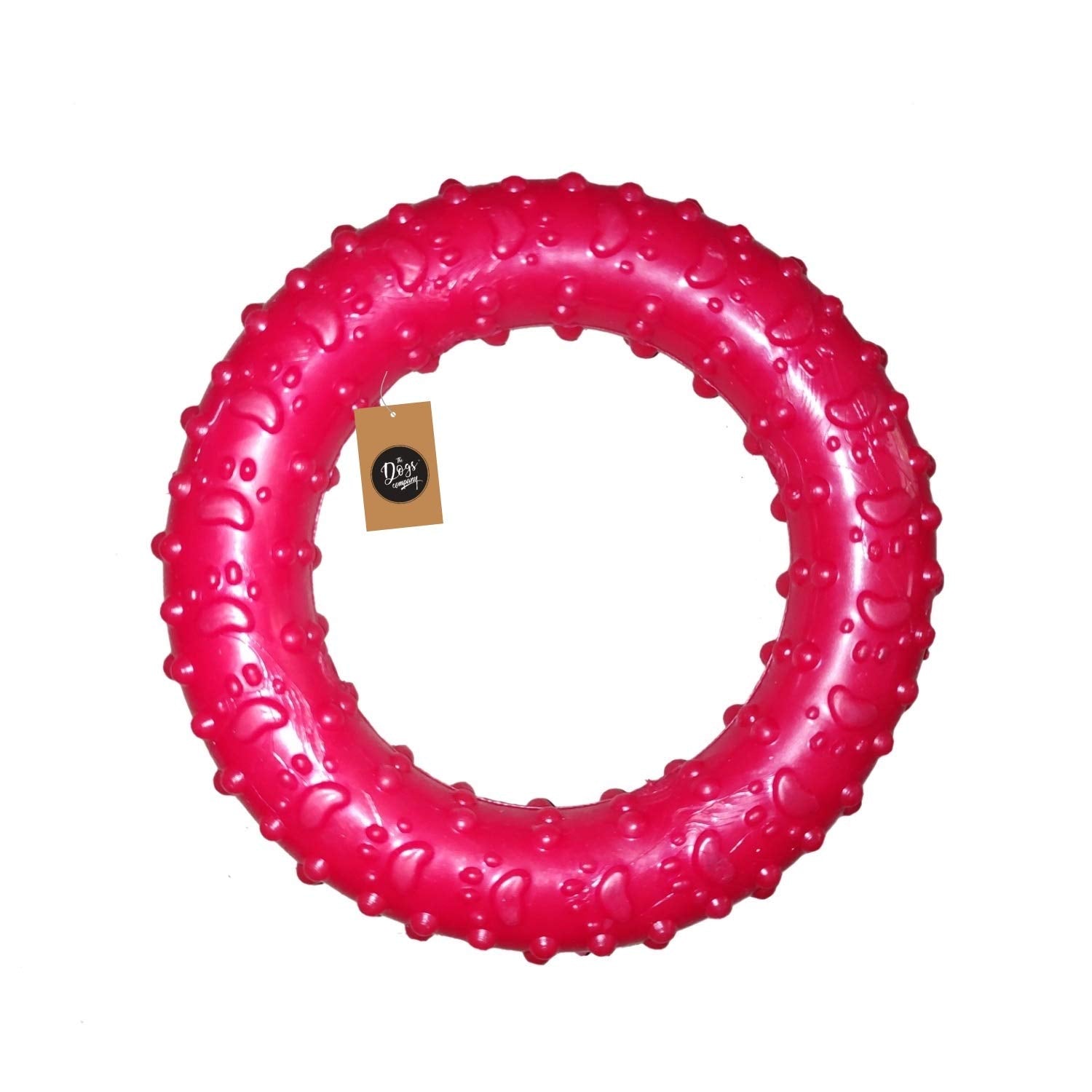 The Pets Company Rubber Chew Ring For Puppy Teething, Dog Toy For Small And Medium Dogs, 4.5 Inches,