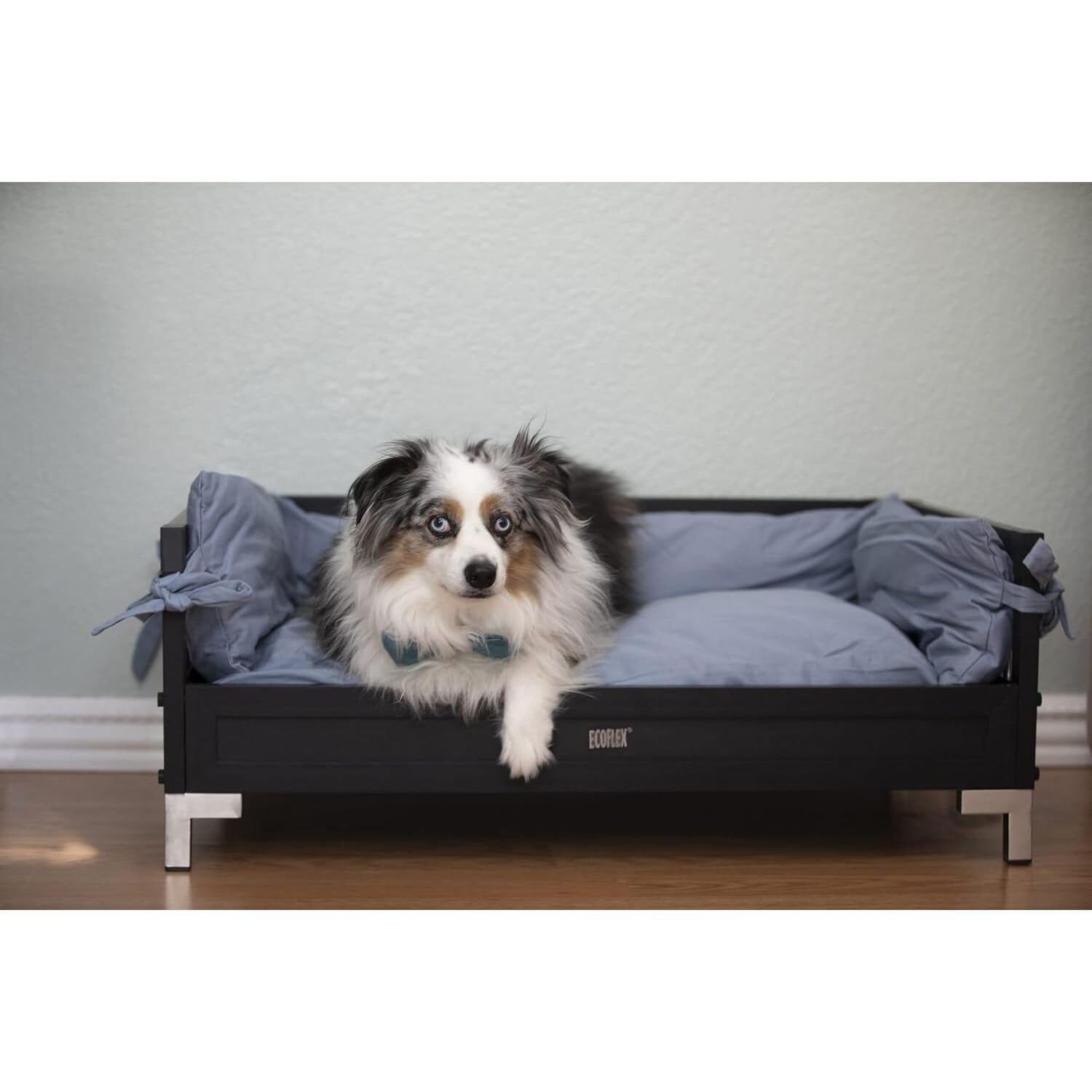 New Age Pet Ecoflex Manhattan Raised Dog Bed With Cushion For Extra Large Dogs, Espresso