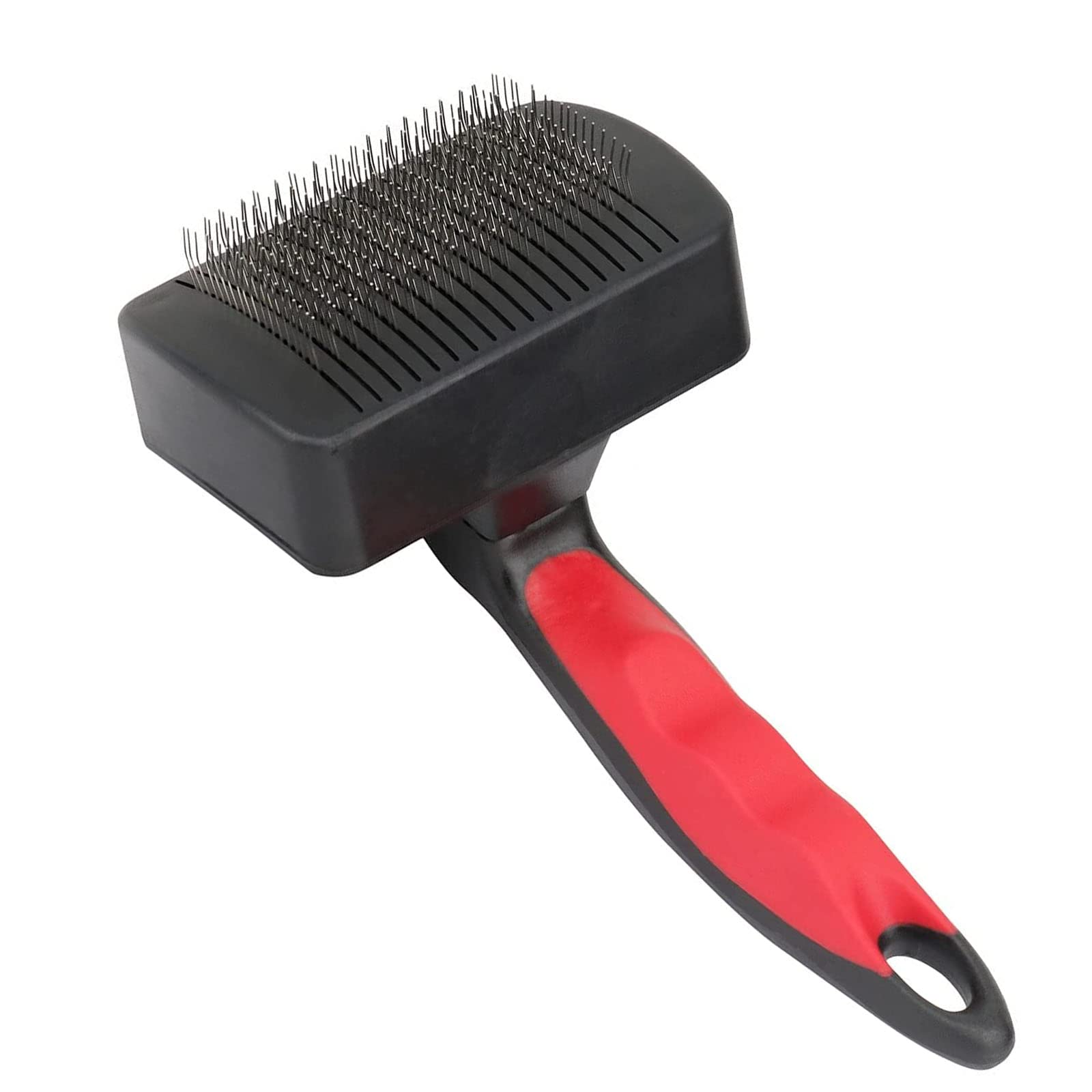 Emily Pets Dog Auto Slicker Self Cleaning Hair Brush For Large Dogs, Cat Brush For Shedding Hair Pet Slicker Comb Brush For Shed