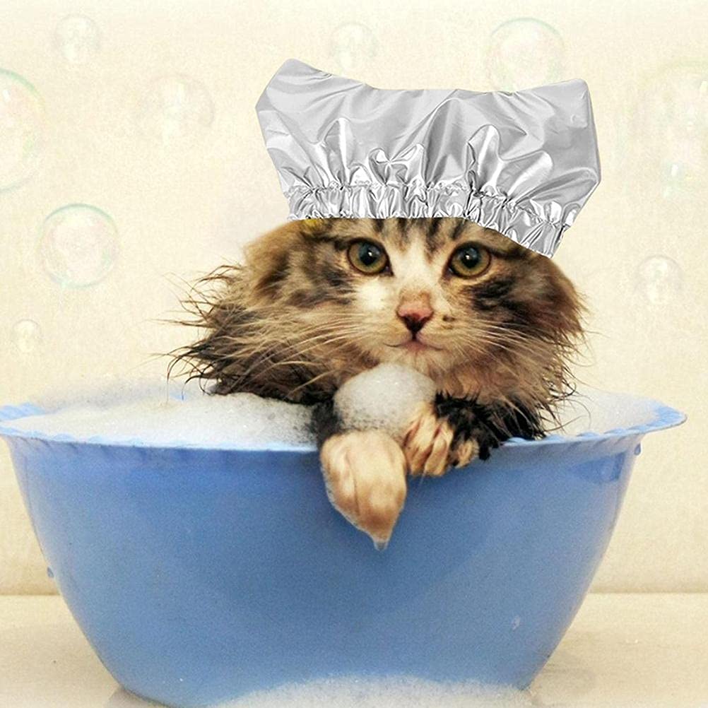 Zerodis Pet Shower Hat, Pet Shower Ear Shower Dog Ear Covers Overhanging Pet Bath Ear For Cats And Dogs Pet Supplies (A)