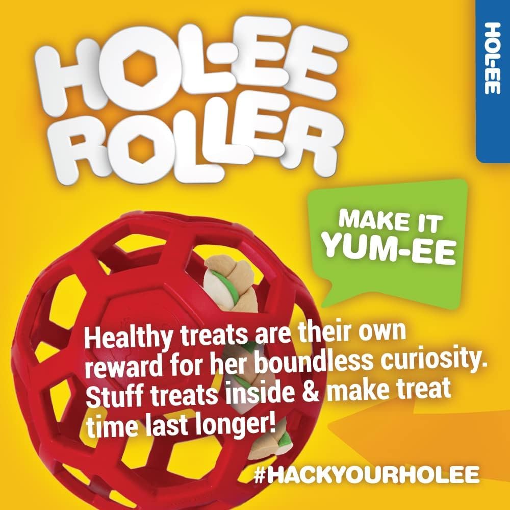 JW Pet HOL-Ee Roller Dog Toy Size: 6.5, Set of 2 (2 Items)