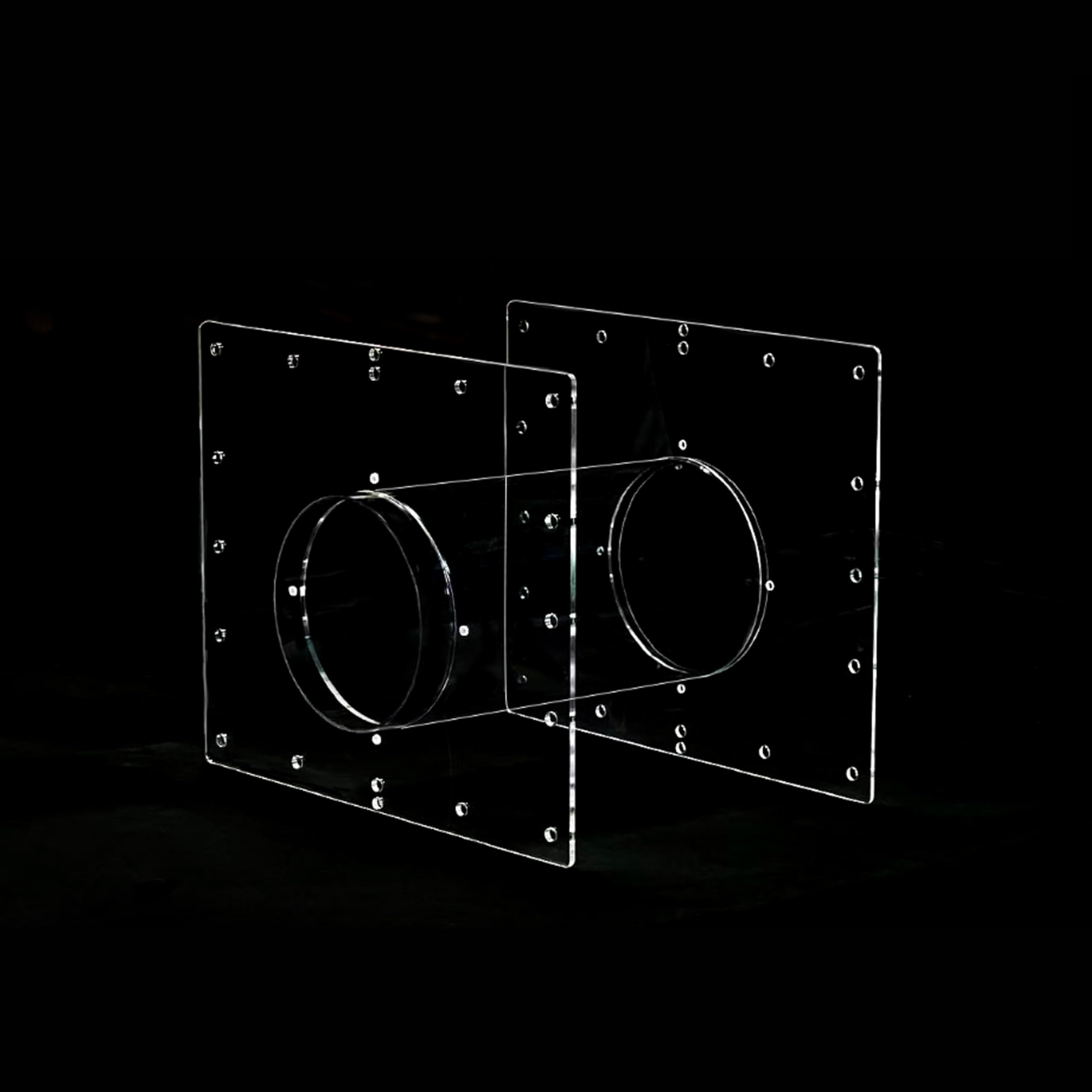 GuineaLoft Acrylic Tube Connector Pack - Includes One D2 Acrylic Tube, Two T4D2 Connector Panels - Visit GuineaLoft Store to See
