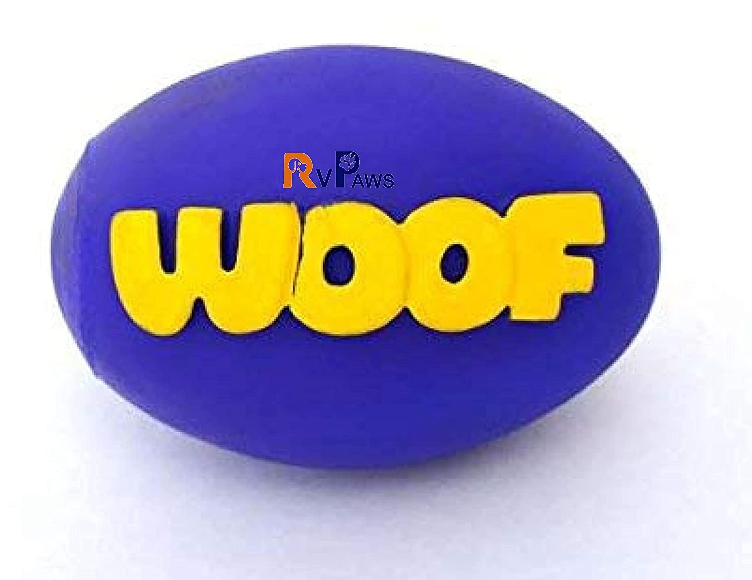 Pups&Pets Dog Toy Squeaky Rugby Ball Colorful Printed Vinyl American Football Toys, 1 Piece(Color May Vary)...