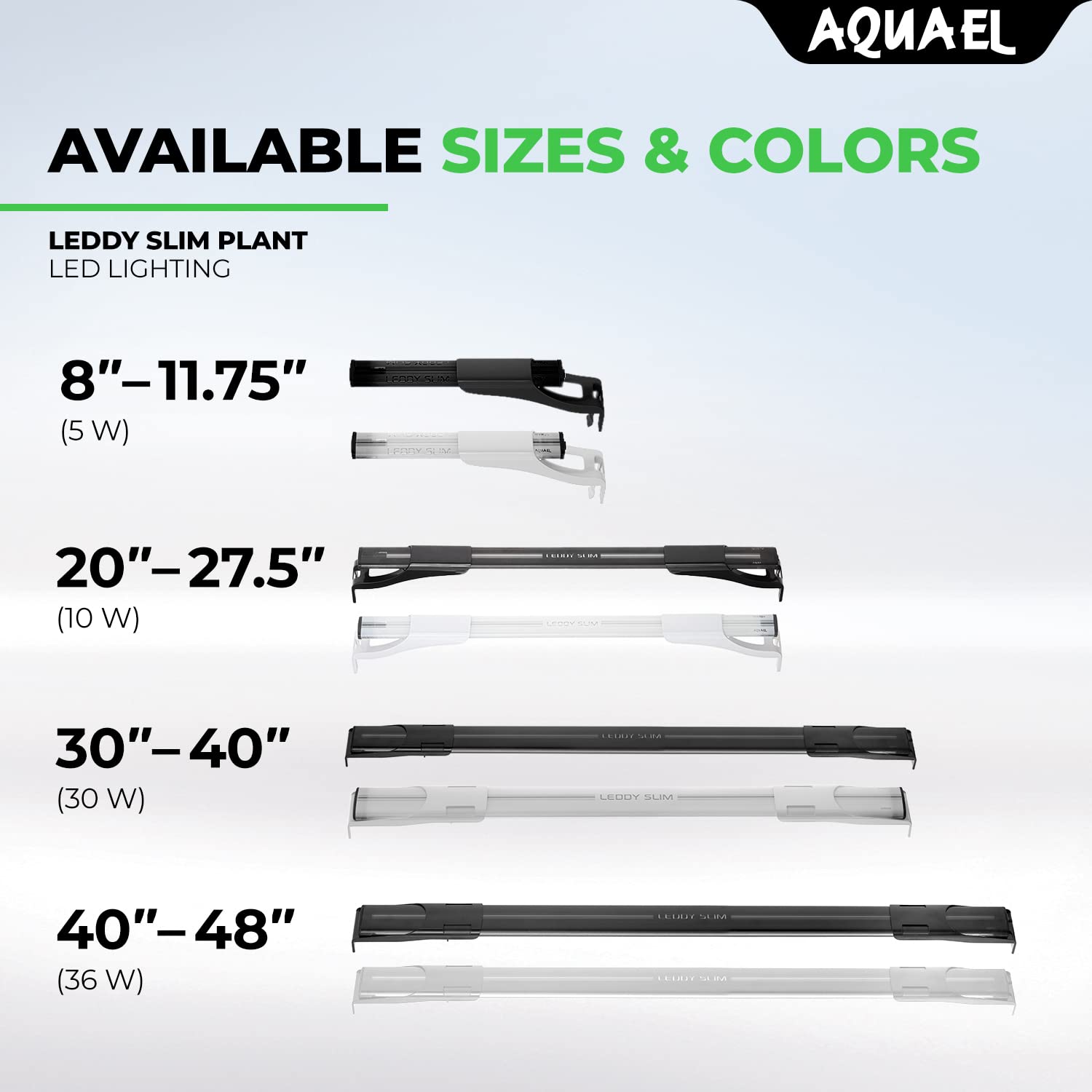 Aquael Leddy Slim Plant Premium Aquarium Light (White, 36W 40'-48')