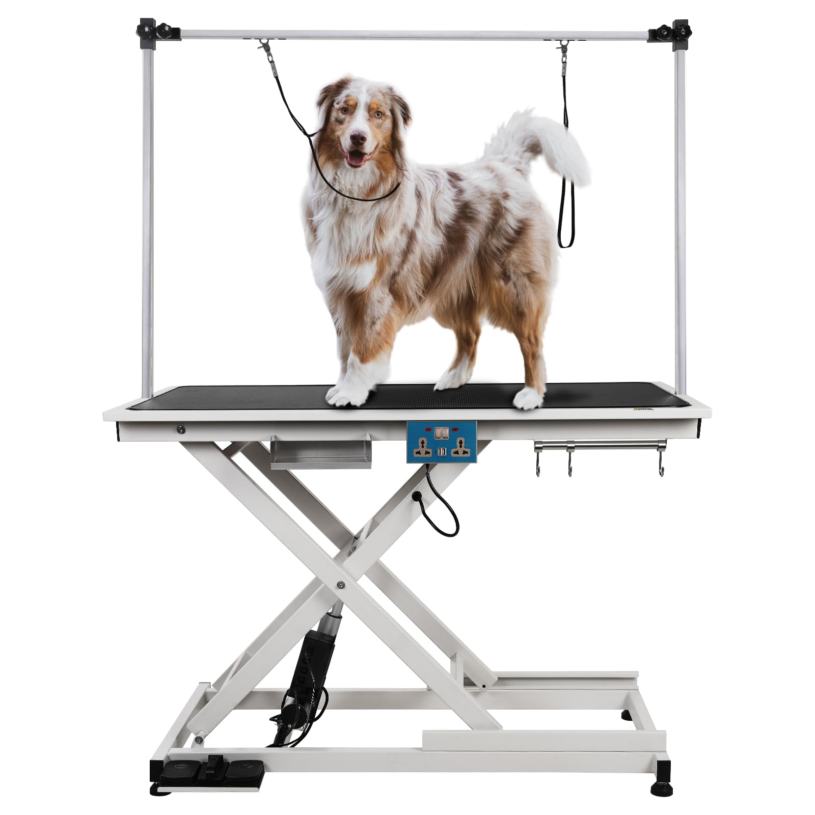 Pupihom 50 Electric Lift Pet Dog Grooming Table For Small Medium Large Dogs, Heavy Duty Professional Large Drying Table With Adj