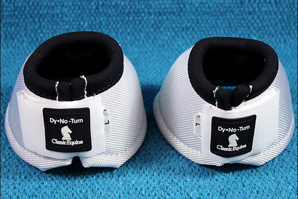 Classic Equine Dynohyde No Turn Bell Boot White