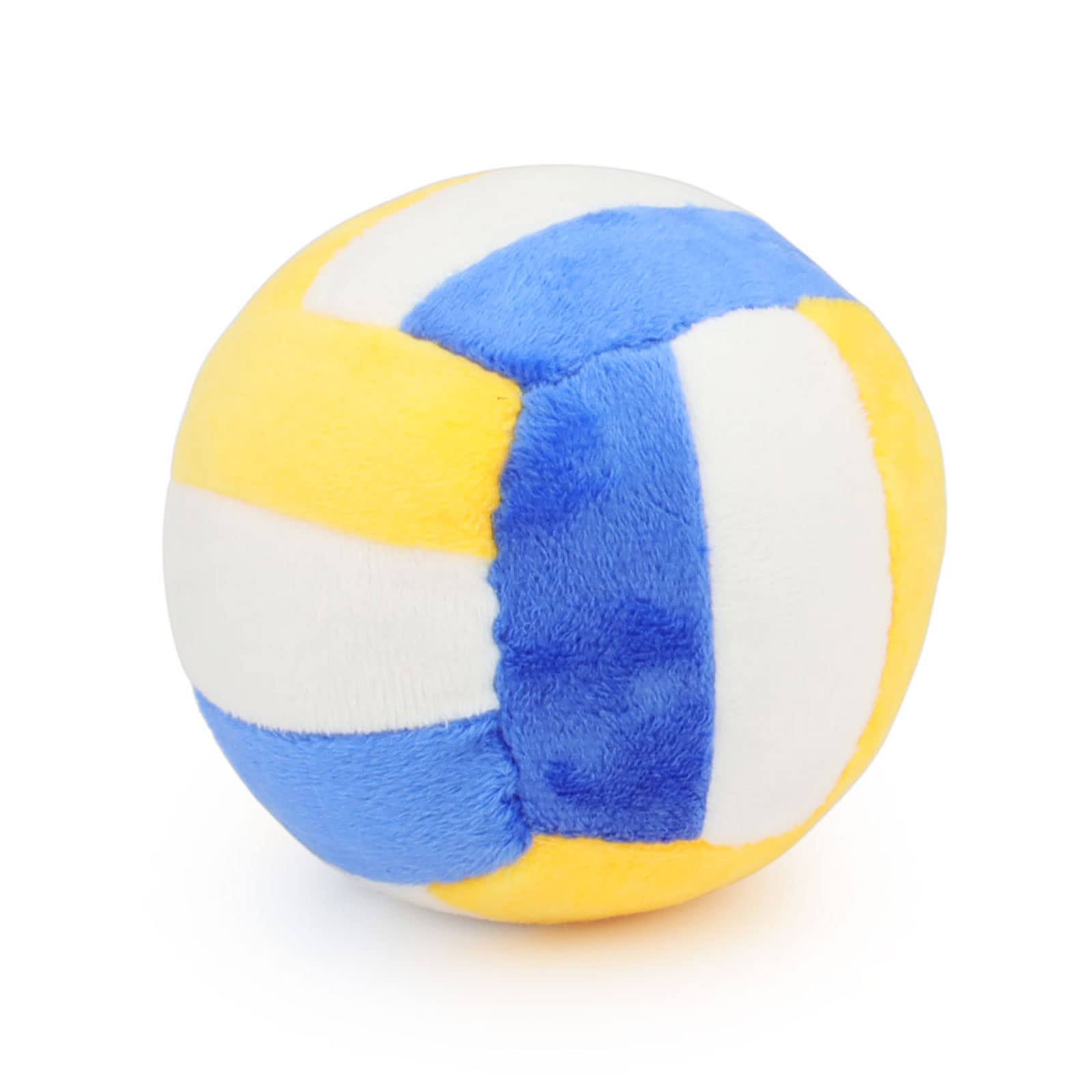 Tonyfy Dog Toys Balls - Chewable Plush Volleyball For Dogs, Soft Pet Squeaky Ball Stuffed With Fluffy, Durable Indoor & Outdoor Dog Puzzle Toy, Birthday & Holiday Gifts For Puppy Small Medium Breeds