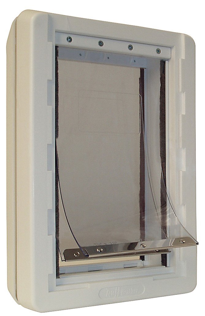 Ideal Pet Products Ruff-Weather Pet Door With Telescoping Frame Extra Large 9.75 X 17 Flap Size