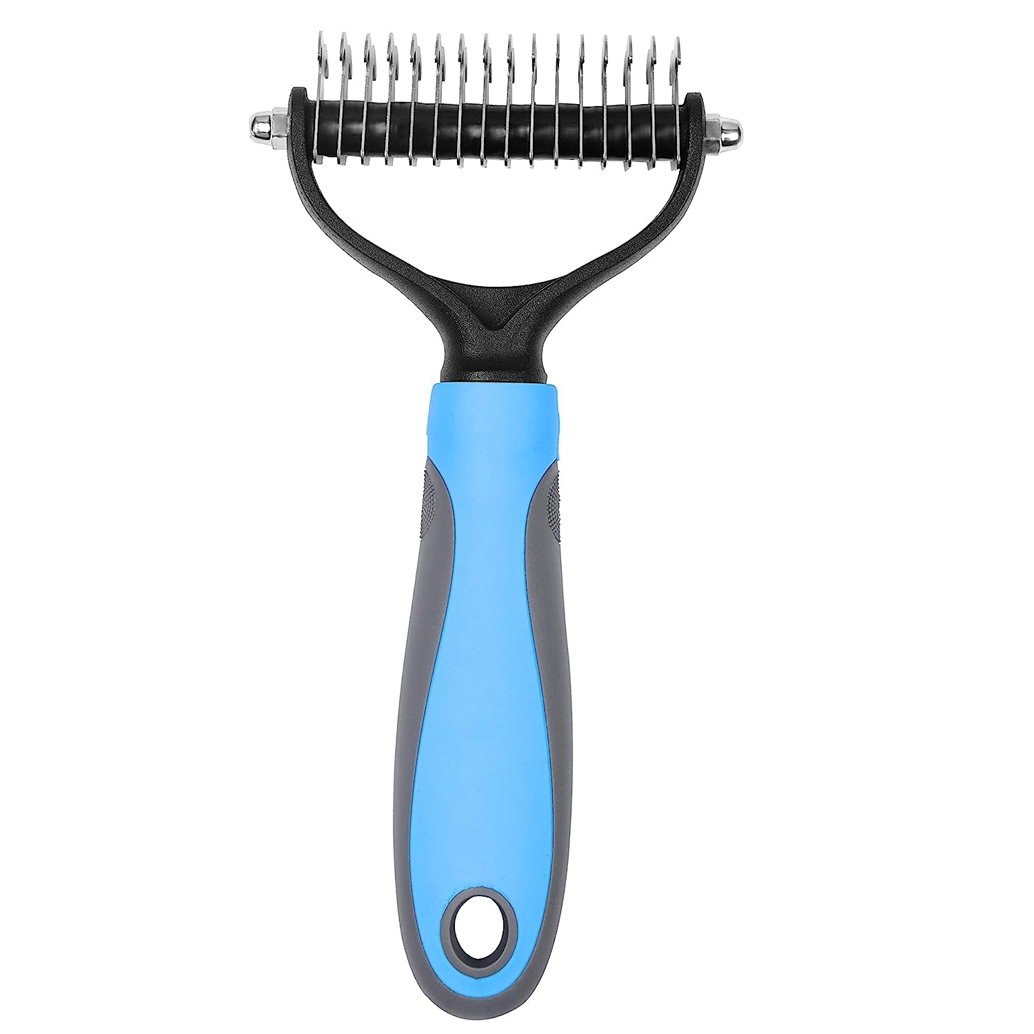 Ontrip Pets Fur Knot Cutter Professional Grooming Hair Removing Brush For Dogs And Cats, DeMatting Comb With 2 Sided Profession