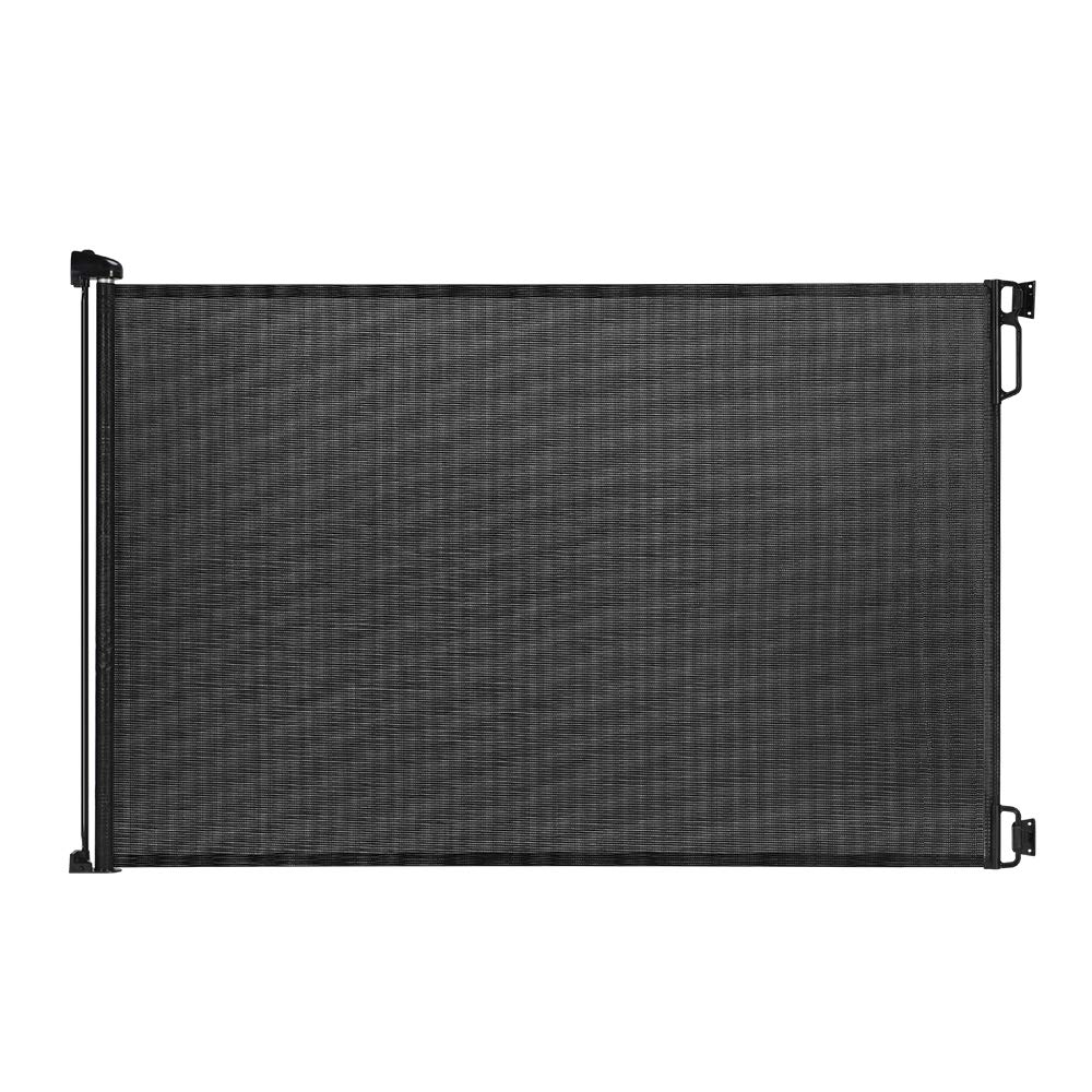 Easybaby Retractable Baby Gate, 33' Tall, Extends Up To 55'' Wide, Black/Child Safety Baby Gates, Pet Retractable Gates For Stairs, Doorways, Hallways, Indoor And Outdoor