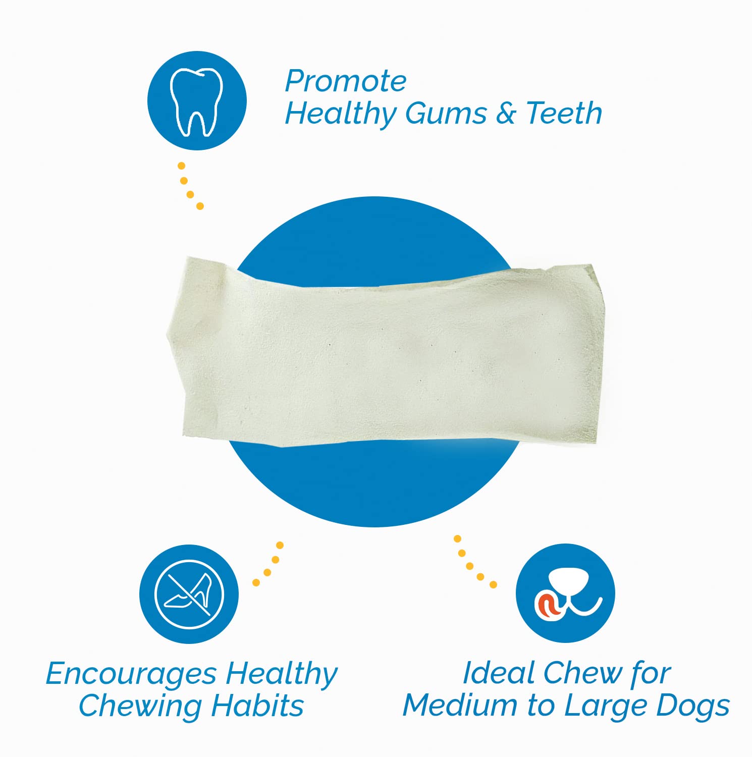 123 Treats Rawhide Chips, Premium Rawhide Dog Chews, Natural Grass Fed Livestock with No Hormones, Additives or Chemicals, Tasty