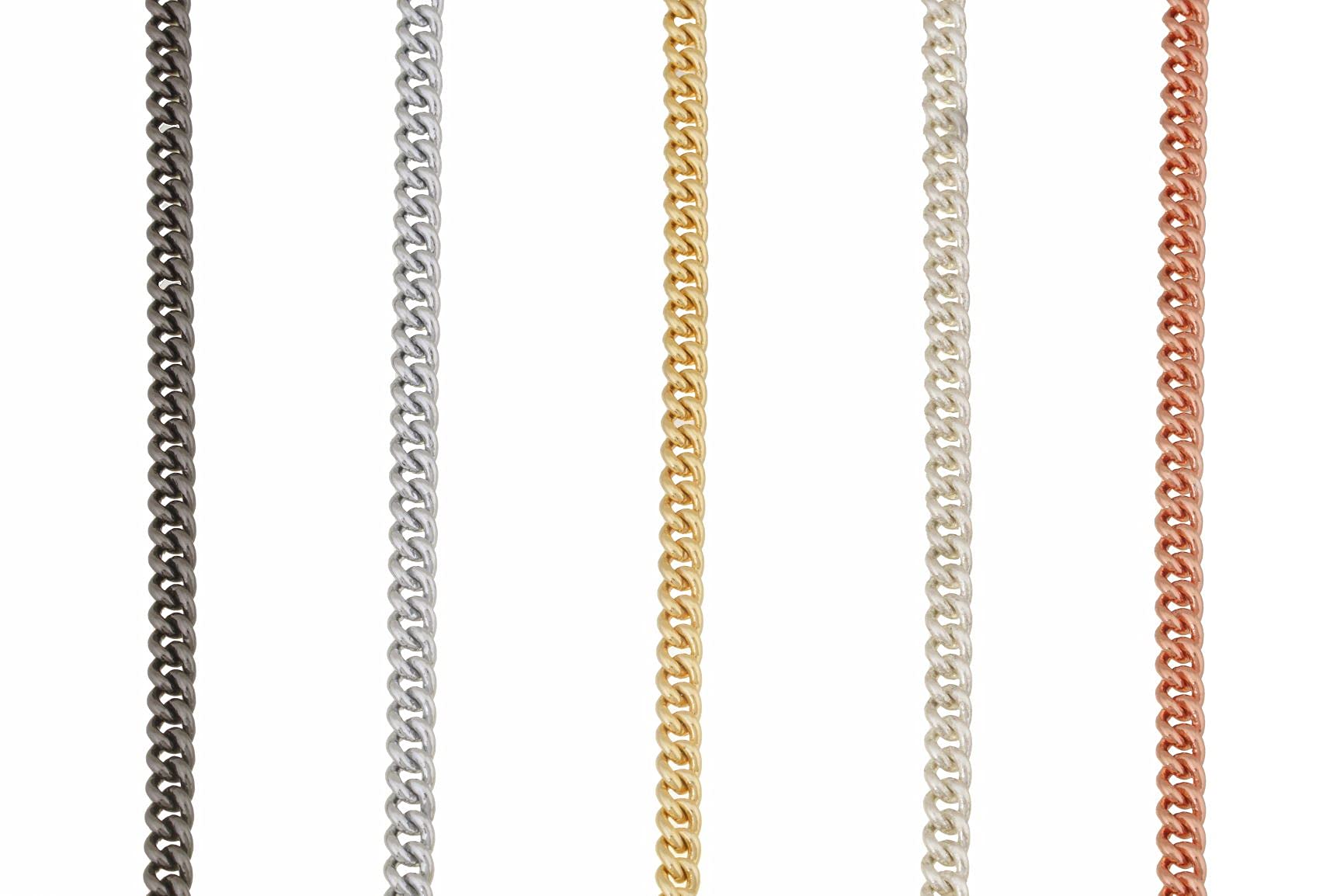 Alvalley Metal Chain Dog Show Collar - Pet Slip Collar For Shows - Fine Curved Chain Collar - Adjustable For Toy, Small, Medium,