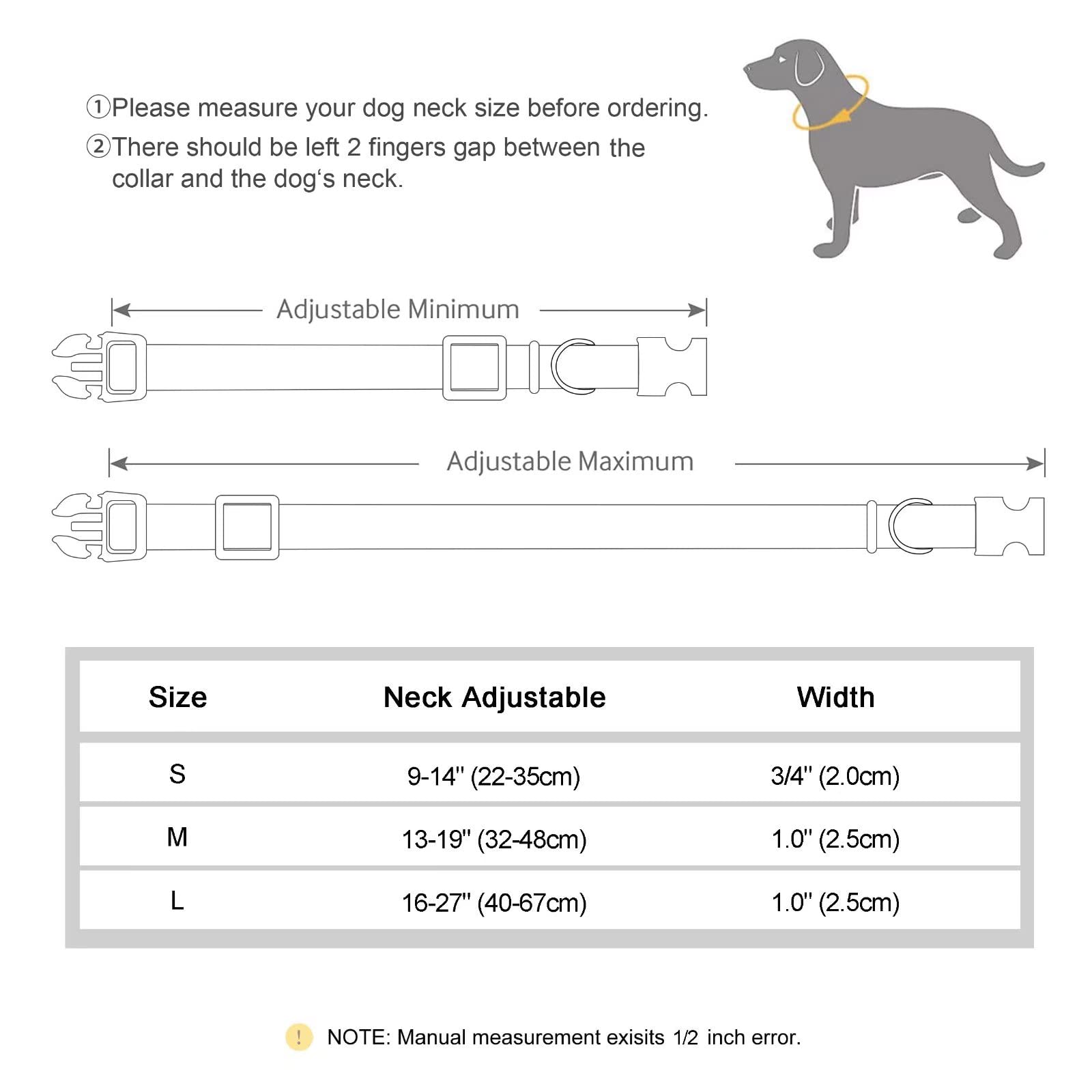 Pet Artist Charming Nylon Dog Collar With Leather Soft Comfy Elegant Nylon Collars For Dogs Small Medium Large 4 Bright Solid Color For Choosing Blue Red Brown Grey (Grey,Neck Fit 9-14'')