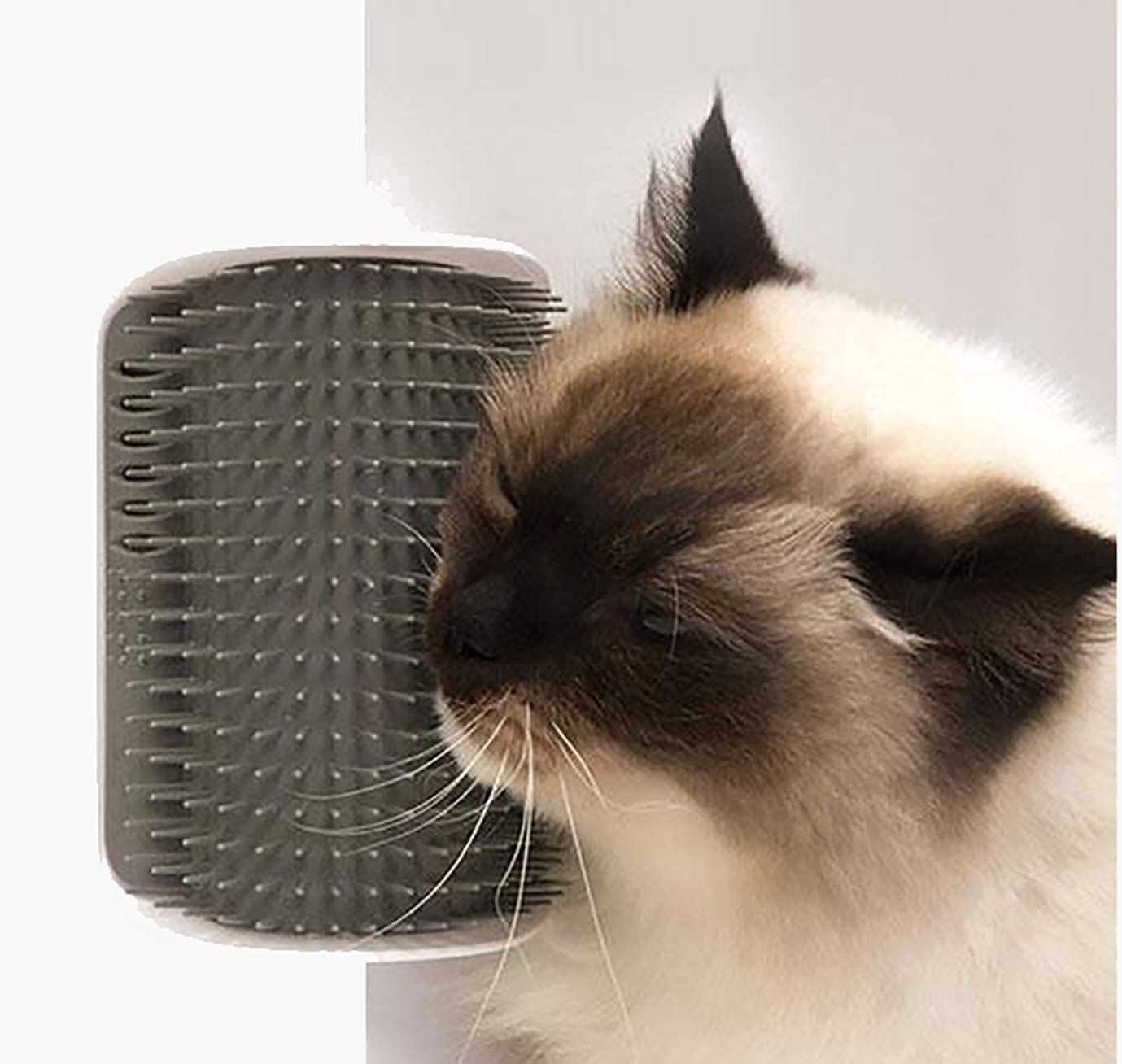 Petlicious & More Wall Corner Cat Massager And Grooming Brush, Face Scratcher, Soft Groomers, Massager Toy For Kitten Puppy