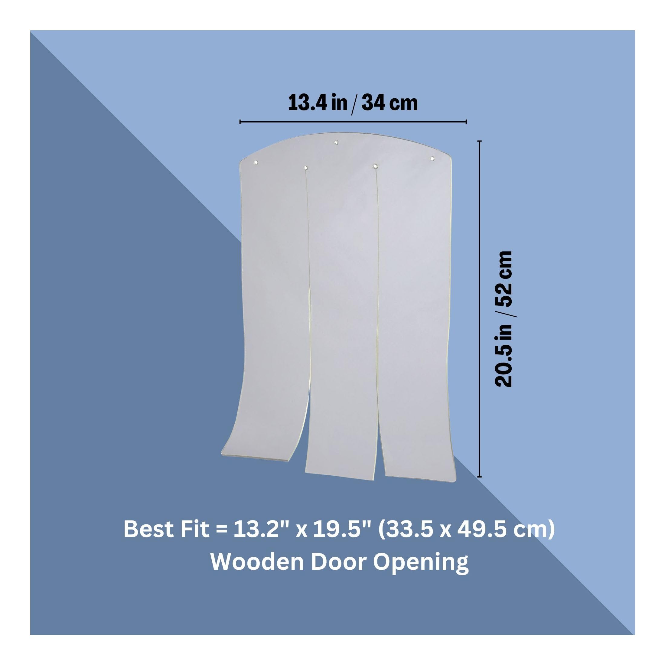 Trixie Vinyl Dog Door Flap, Fits 13.2 X 20.5-In Wooden Dog House Opening, Replacement Doggie Door Curtain Flap For Wooden Doghouses