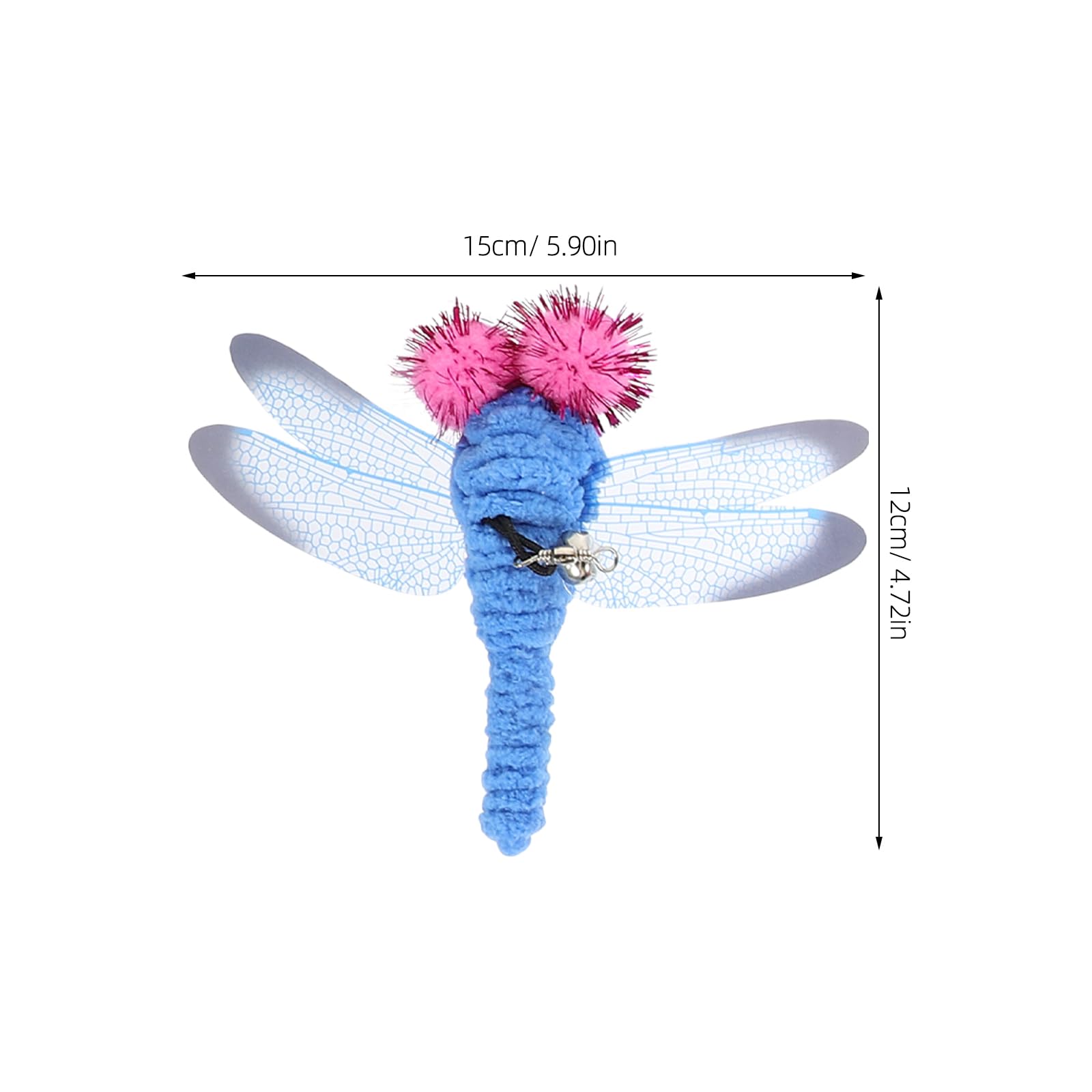 Ueetek 5 Pcs Replacement Dragonfly For Interactive Cat And Kitten Toy Wands
