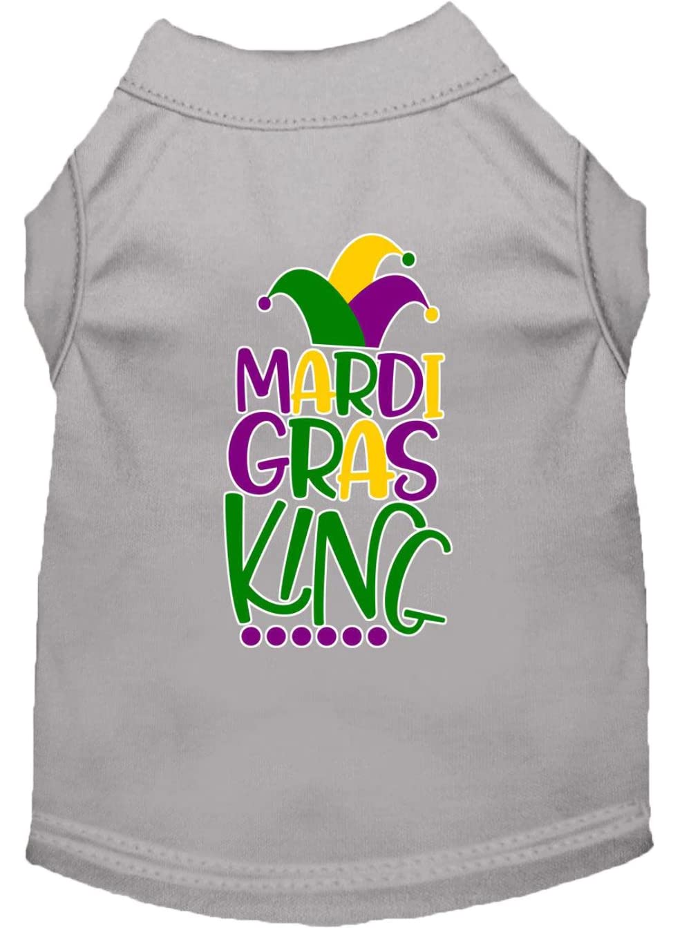 Mirage Pet Product Mardi Gras King Screen Print Mardi Gras Dog Shirt Yellow XXXL