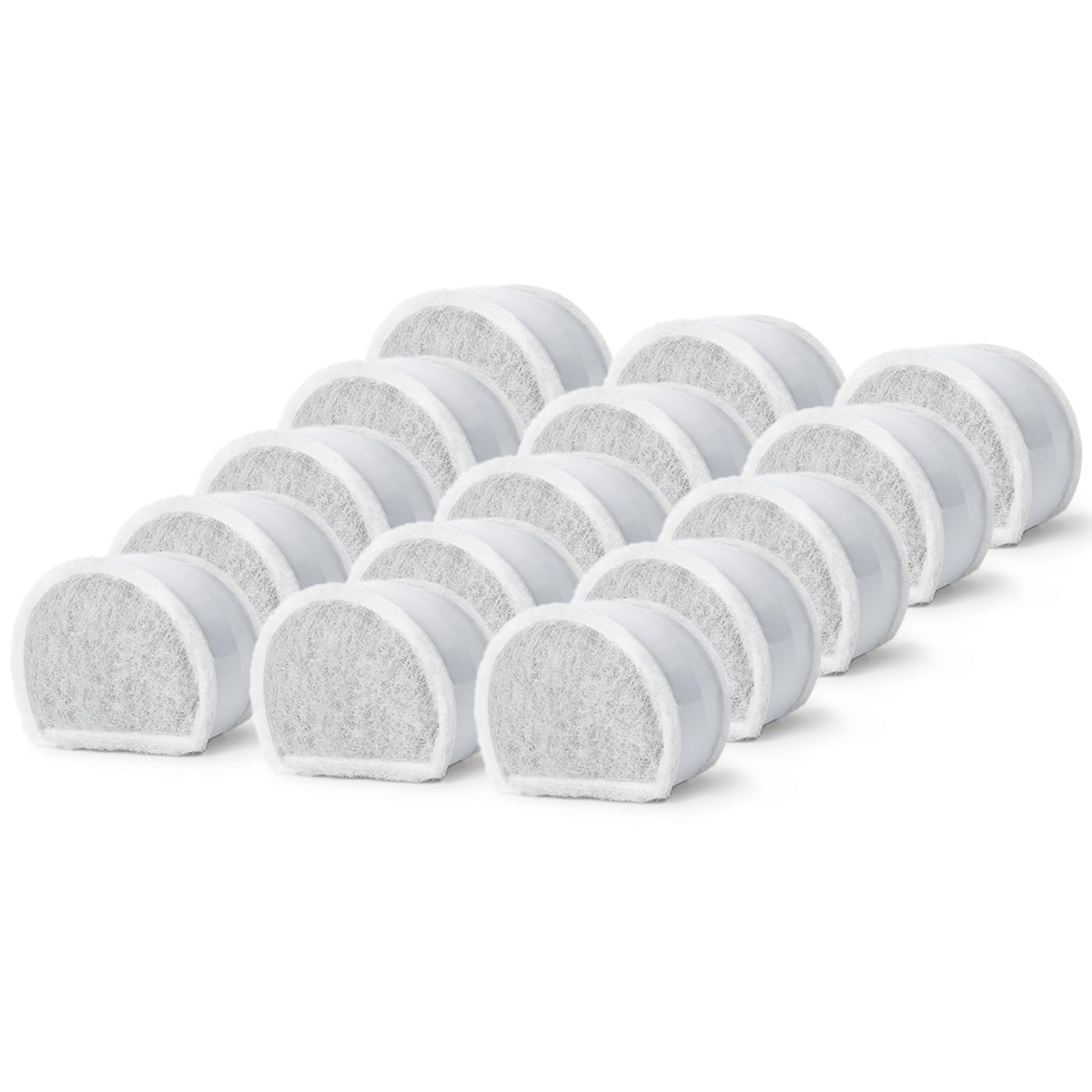 xbbwmrs 15 Count Replacement Carbon Filters Compatible with PetSafe Drinkwell Filters, Pet Water Fountain Replacement Cartridges