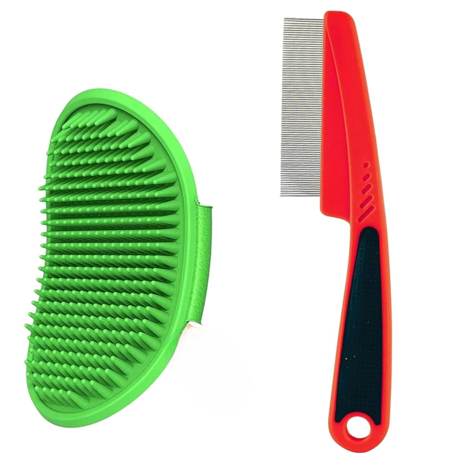 Psk Pet Mart Pet Grooming Combo Of SelfCleaning Massaging Brush And Stainless Steel Bristle Comb Ideal For Cleaning Hair Dogs A