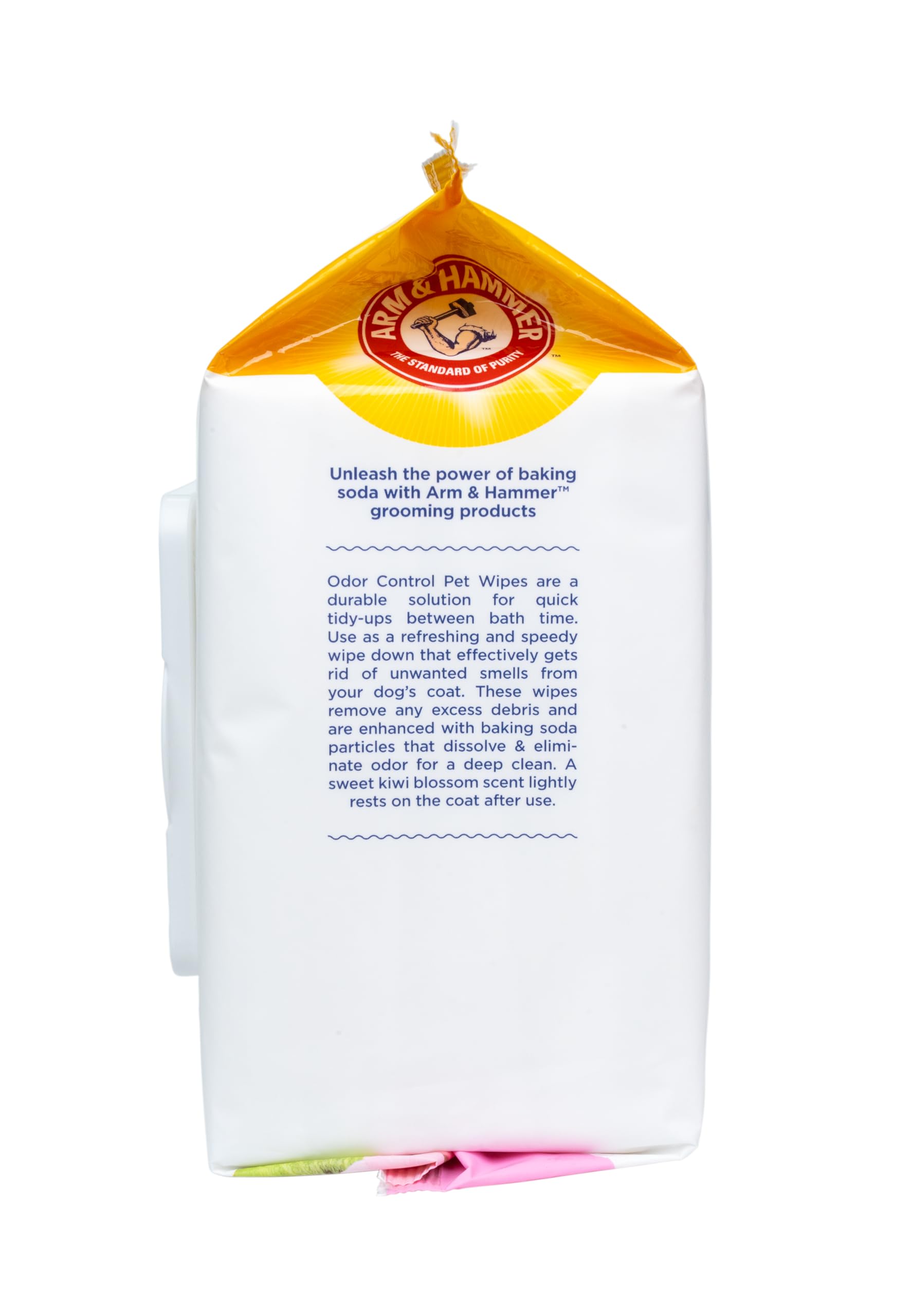 Arm & Hammer For Pets Odor Control Wipes For Dogs, Best Odor Eliminating Waterless Cleaning For Dogs & Puppies | Kiwi Blossom Scent, 100 Count - 3 Pack
