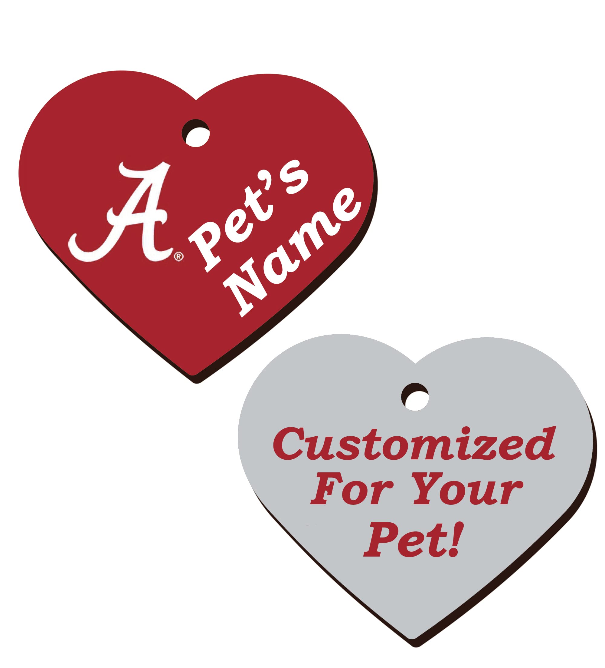 Ncaa Officially Licensed Pet Id Tag For Dogs & Cats Personalized For Your Pet (Alabama)