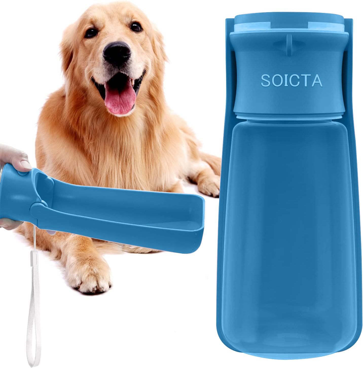 Portable Dog Small Animals Water Bottle for Walking 19 OZ or 12 OZ Pet Water Bottles for Puppy Medium Large Dogs Little Animals 