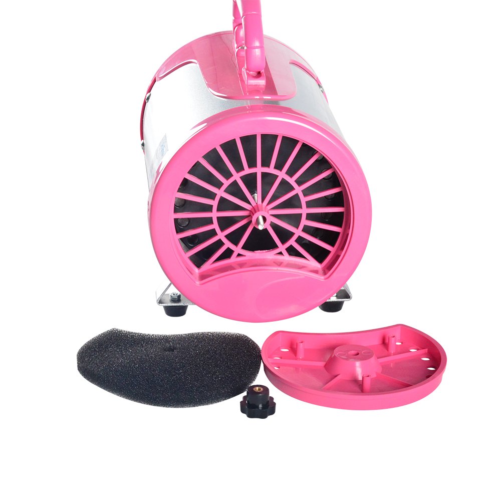 SHELANDY Pet Hair Force Dryer Blower with Heater, Copper, Pink, Model STL-1903