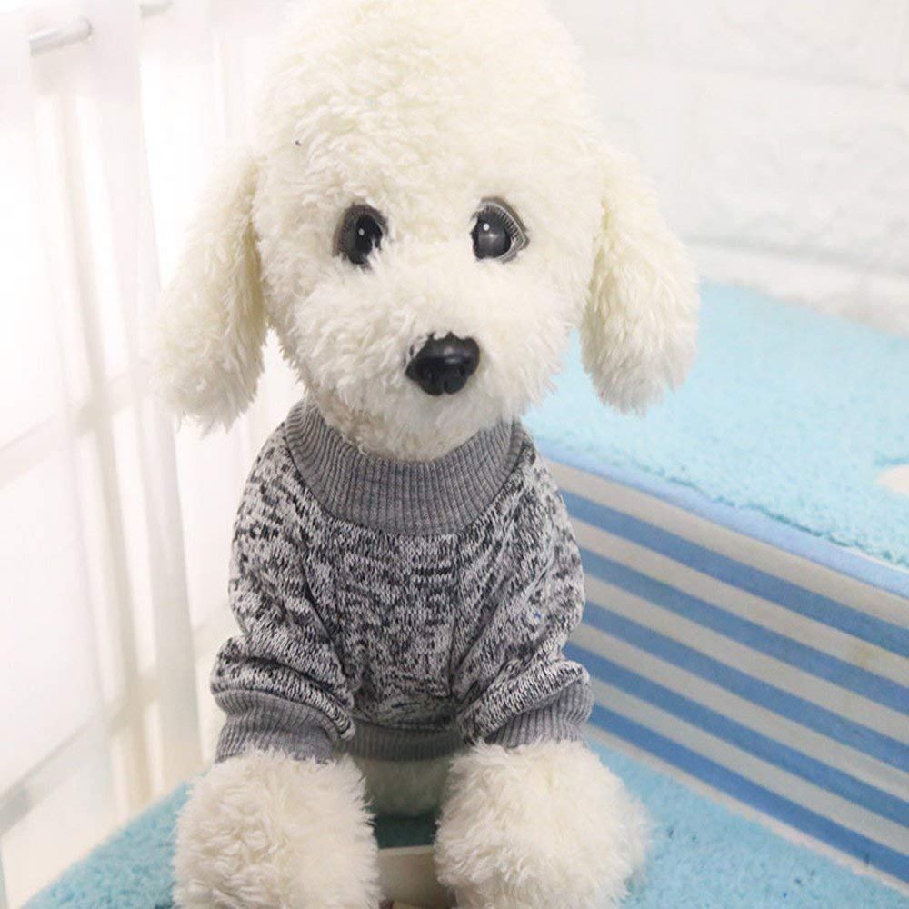 Idepet Pet Dog Classic Sweater, Fleece Coat For Small,Medium,Large Dog,Warm Pet Dog Cat Clothes,Soft Puppy Customes 2 Color (L,