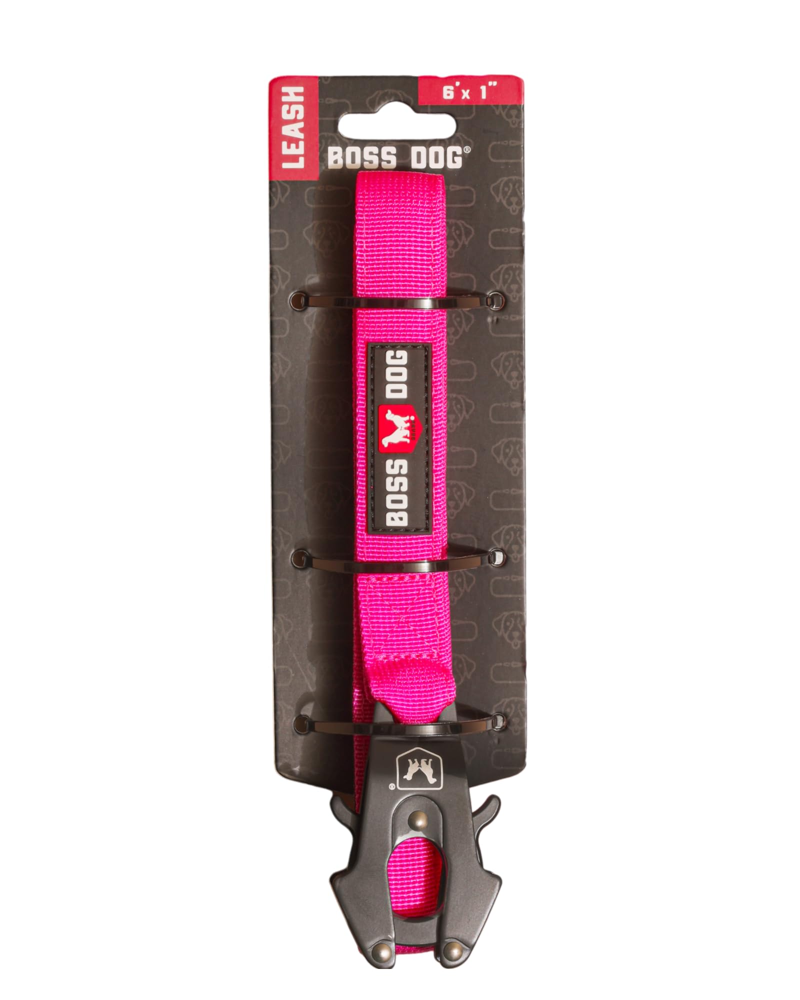 Boss Dog Tactical Leash, Hot Pink, 6 Ft