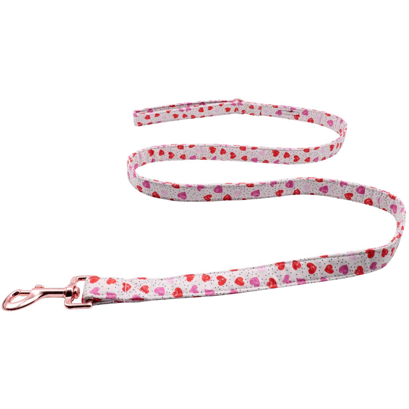 Lionet Paws Valentine'S Day Dog Leash And Matching Collar For Small, Medium, Large Dogs