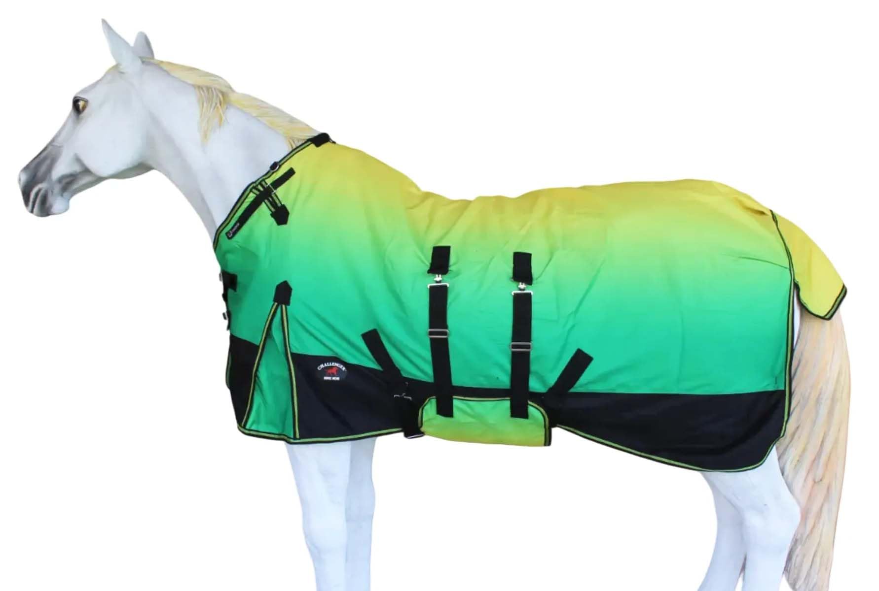 Challenger Horse 1200D Turnout Waterproof Fleece Lined Medium Winter Blanket 3B103LG