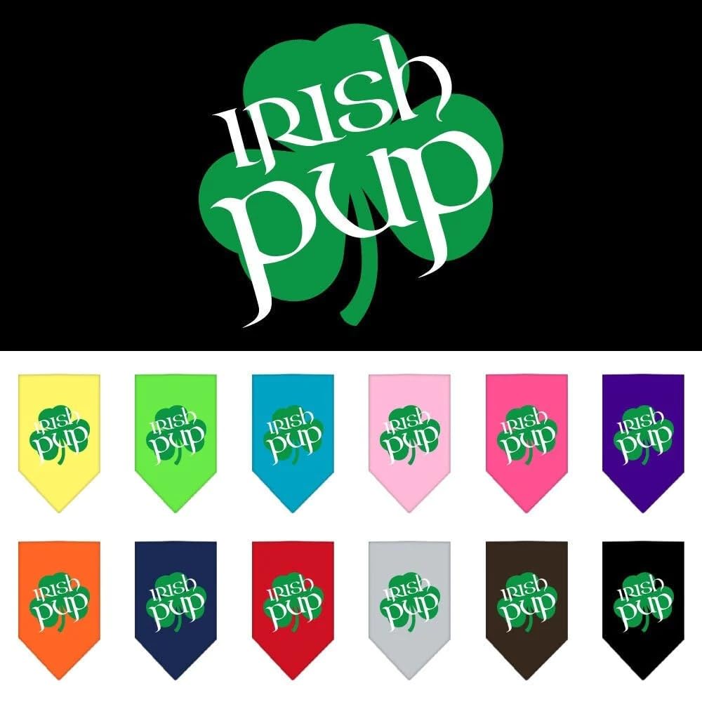 Mirage Pet Products Irish Pup Screen Print Bandana, Small, Cocoa