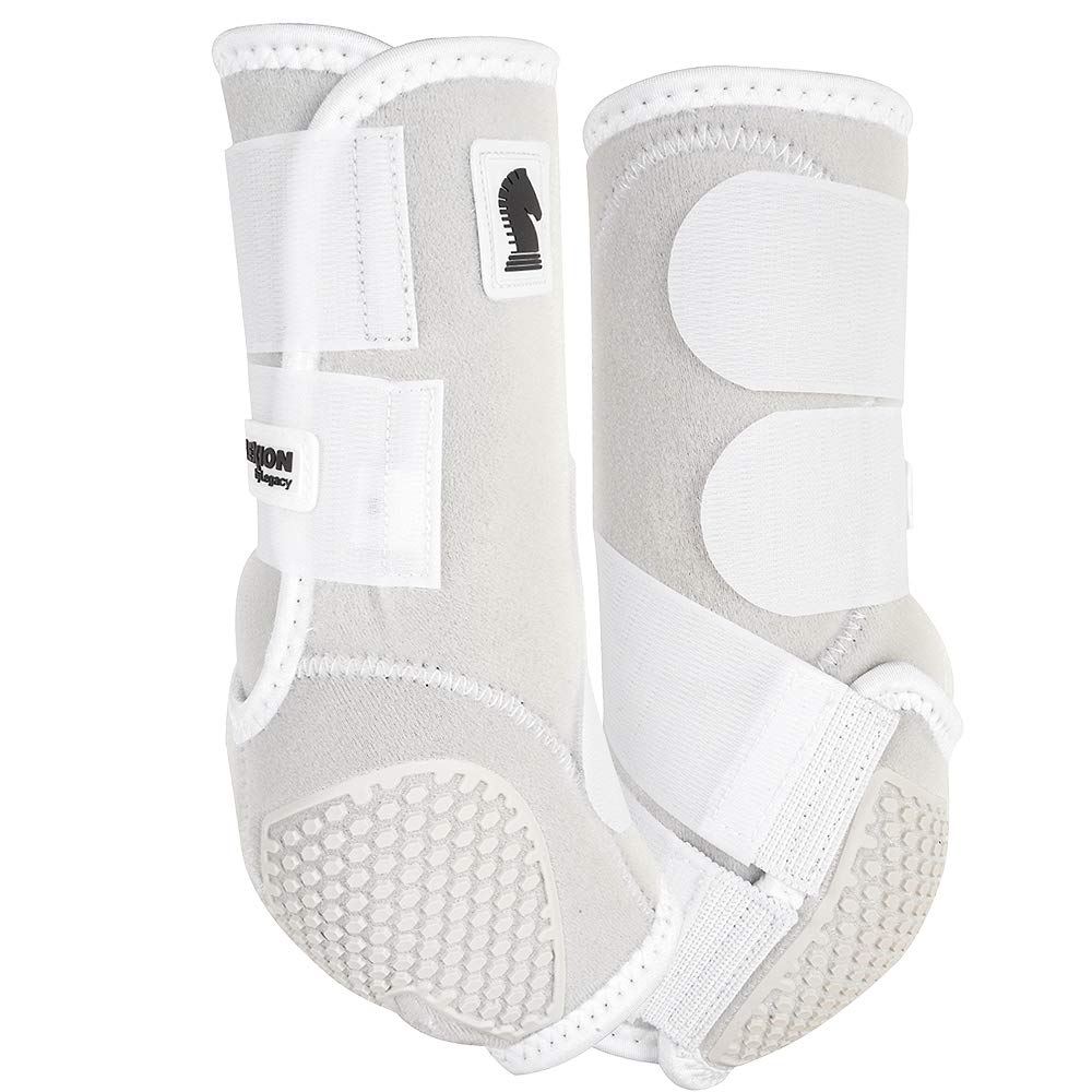 Classic Equine Flexion By Legacy2 Front Support Boots, Color: White, Size: M (Fcls102Whm)