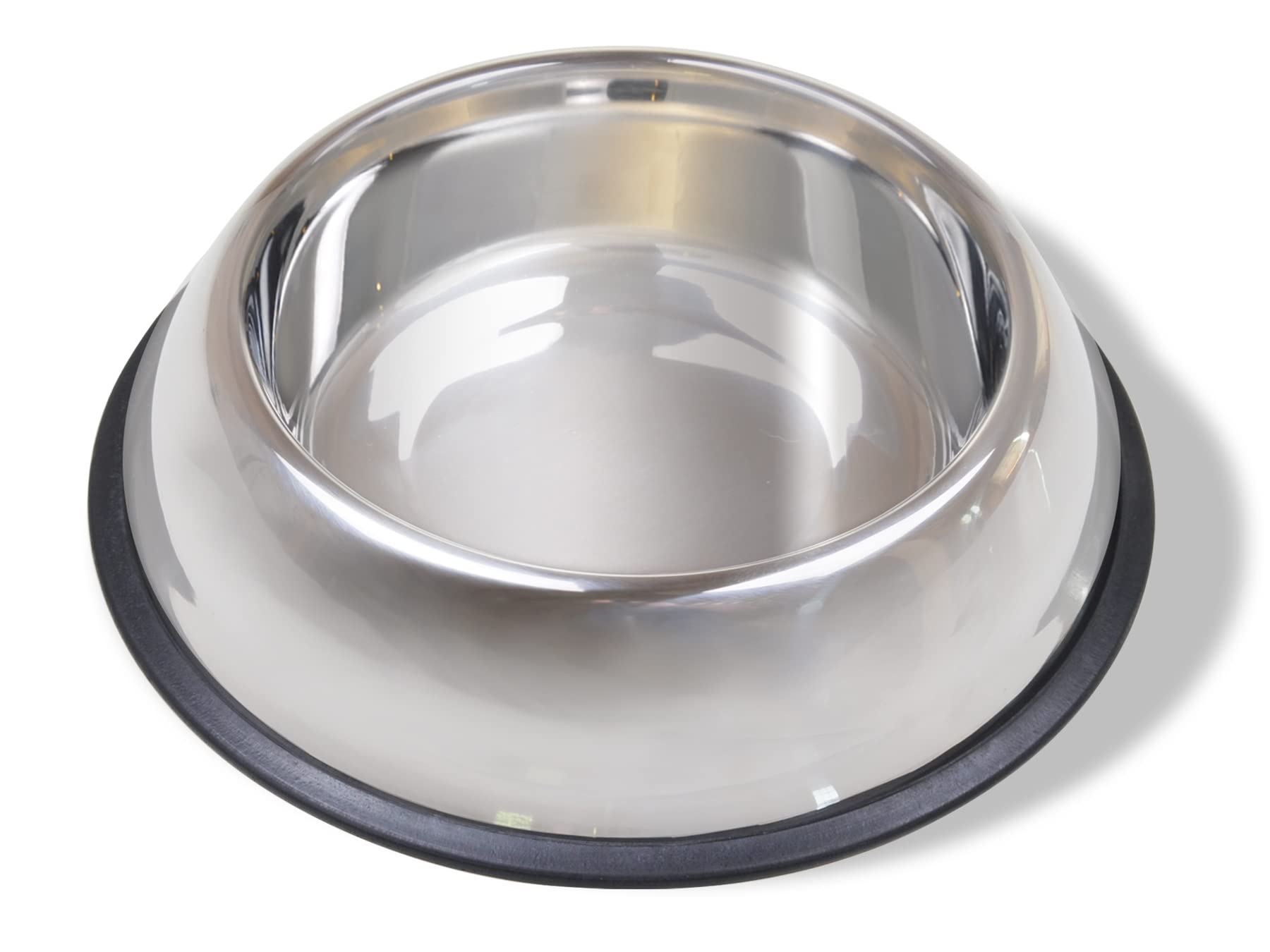 Non Tip Dish w/rubber ring 64oz Stainless Steel