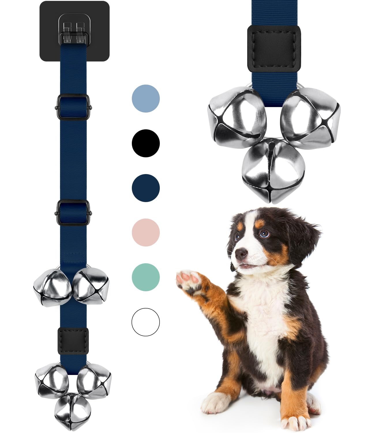 Cooyoo Dog Doorbells, Adjustable Potty Training Dog Bells, Upgraded For Training Your Puppy The Easy Way, Premium Quality Houset