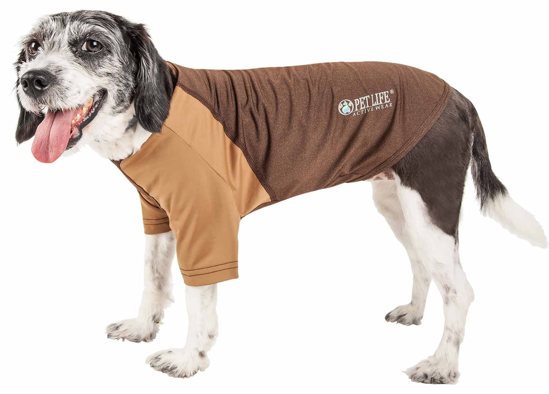 Pet Life ® Active 'Hybreed' 4-Way Stretch Two-Toned Performance Dog T-Shirt