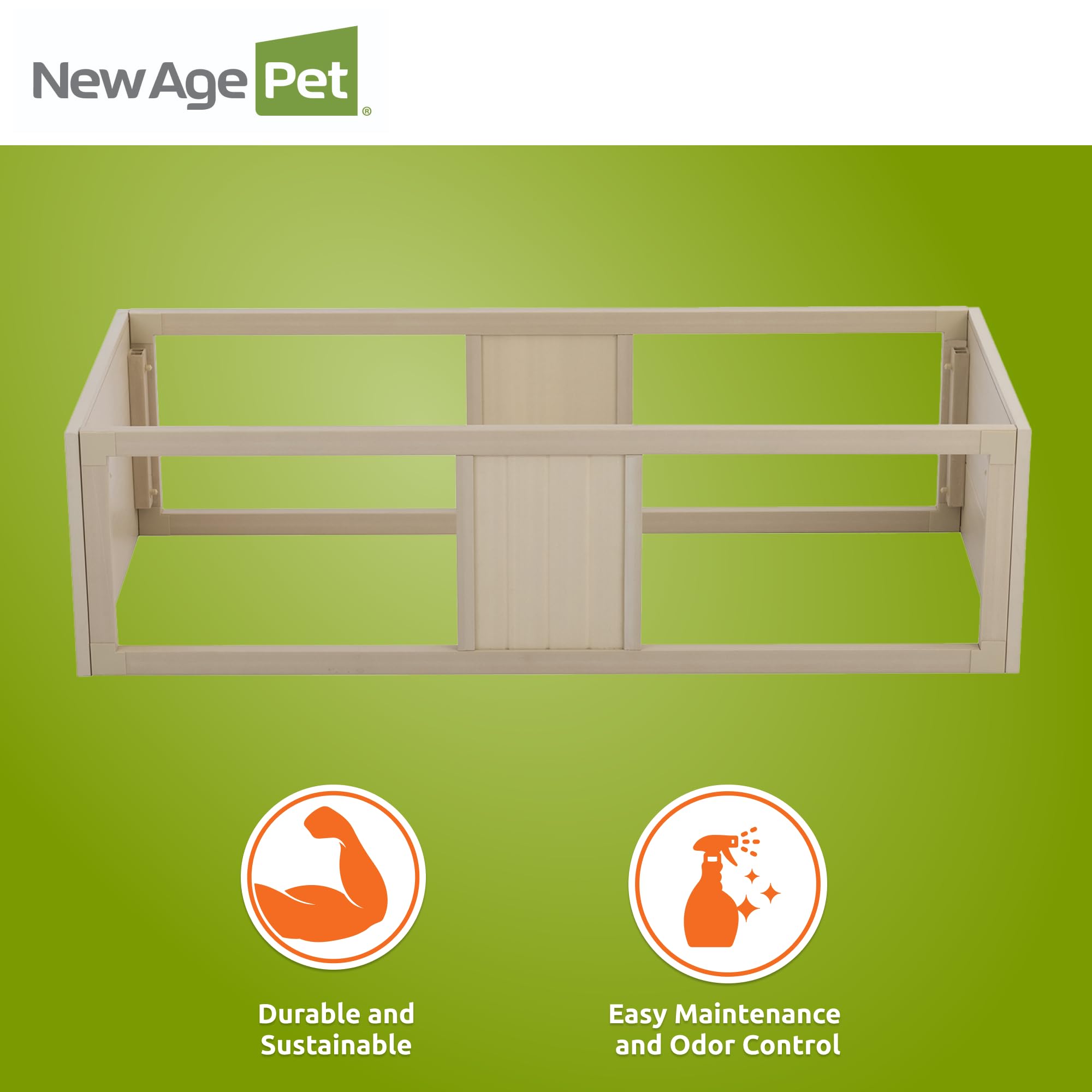 New Age Pet Ecoflex Mojave Reptile Stacker, Large - Maple, Durable Wood Plastic Composite, Moisture Resistant, Accommodates Ligh