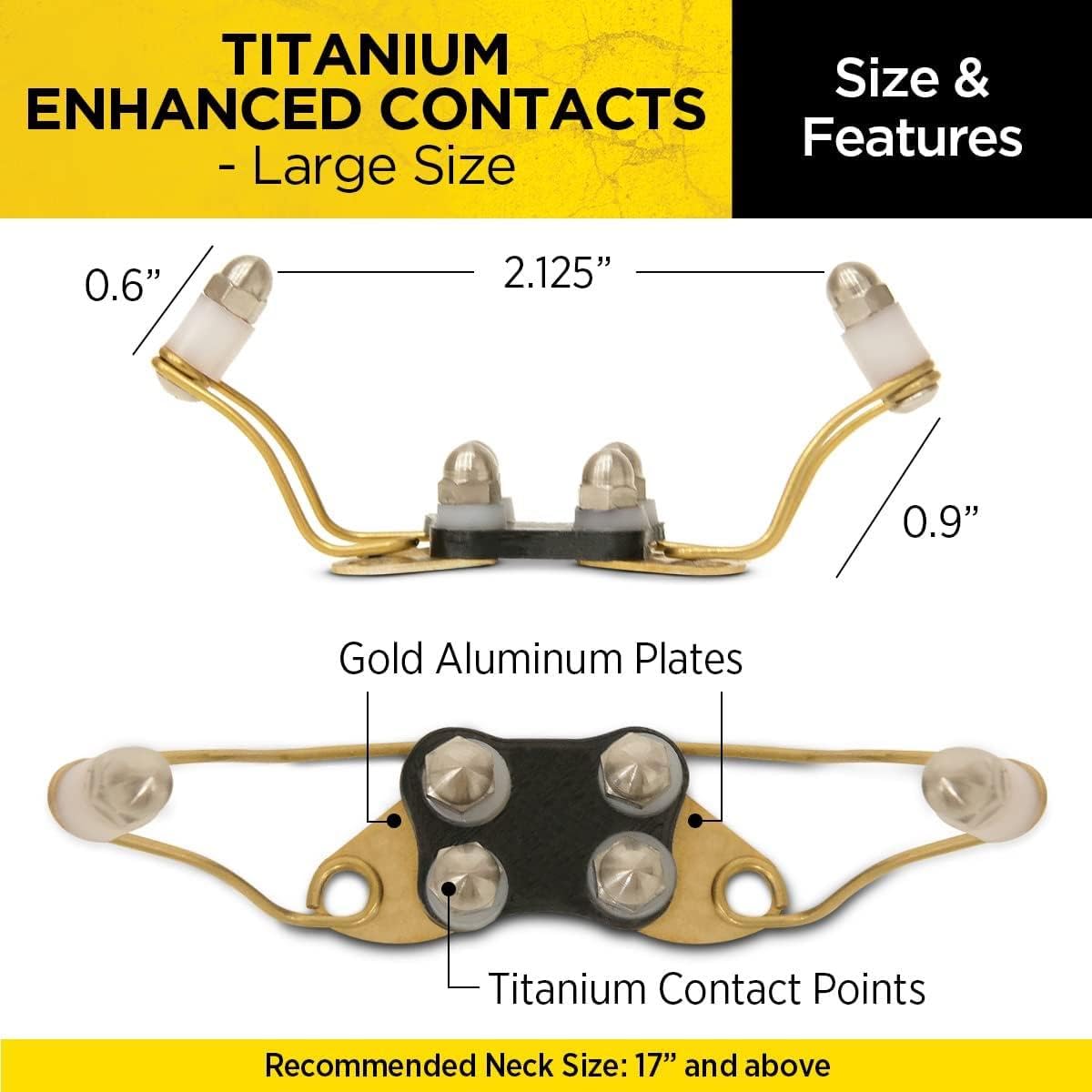 Dogtra Titanium Enhanced Contacts Large Remote Dog Training eCollars