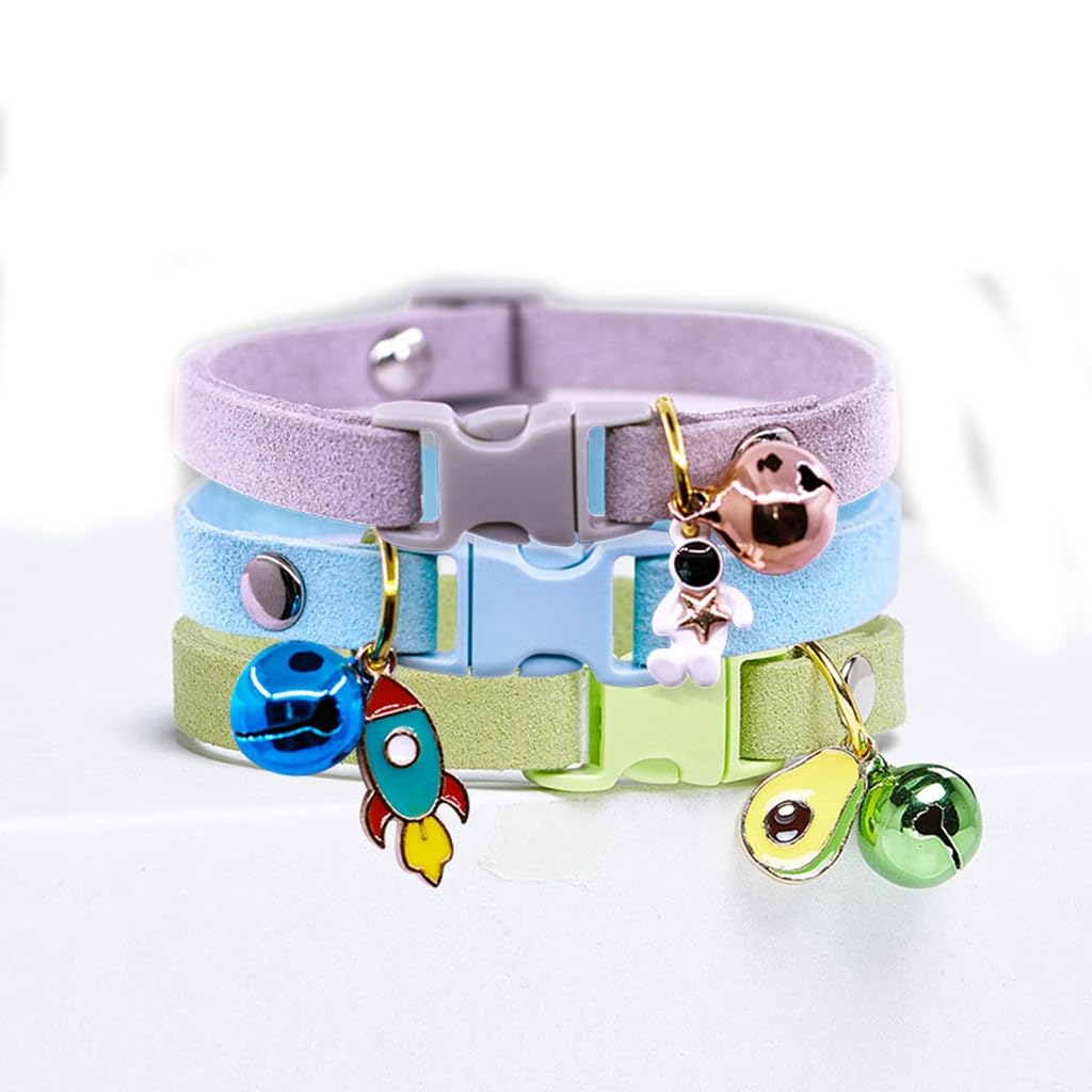 Hot Pink Kitten Bell Collar, Puppy Collar With Bell, Cute Xxs Dog Collar Girls Adjustable For Xxs Xs Small Tiny Female Cats Dogs