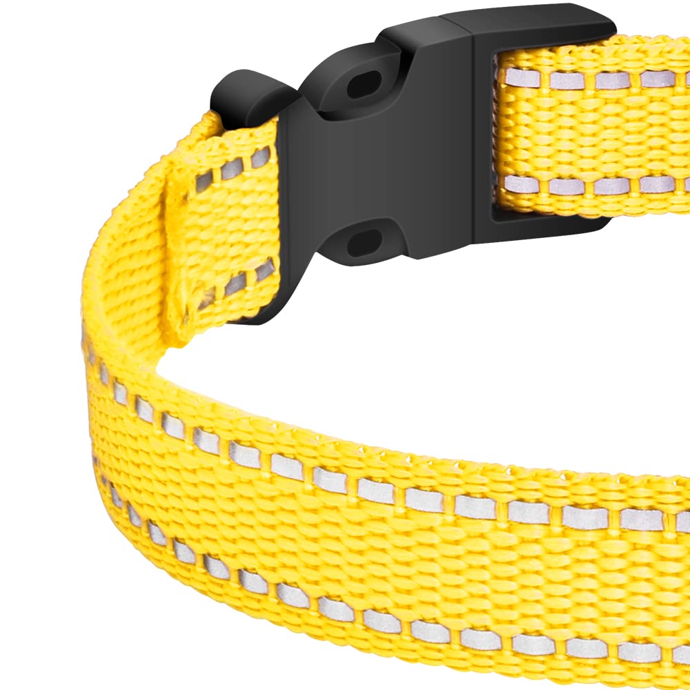 Petjoy Shock Collar Replacement Collar Strap, Reflective Dog Collar, Strong, Durable & Adjustable Dog Collar, 2 Piece Collar For